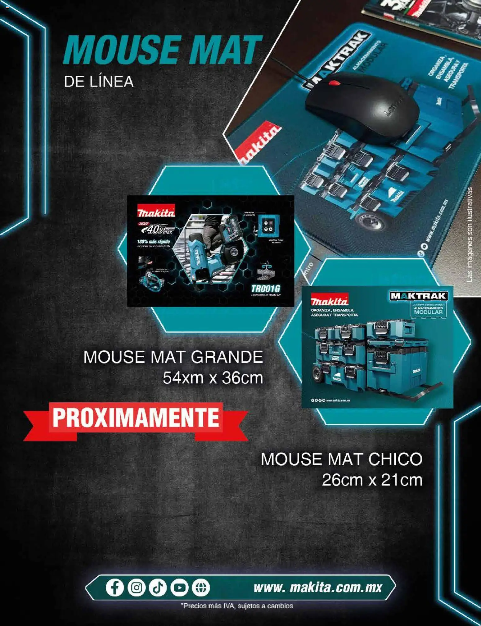 Nuevas ofertas de Makita válidas en toda la República Mexicana desde el 18.02.2026. ¡Encuentra las mejores ofertas en Makita catálogo Publicidad! | Página: 19 | Productos: Mouse, Modular
