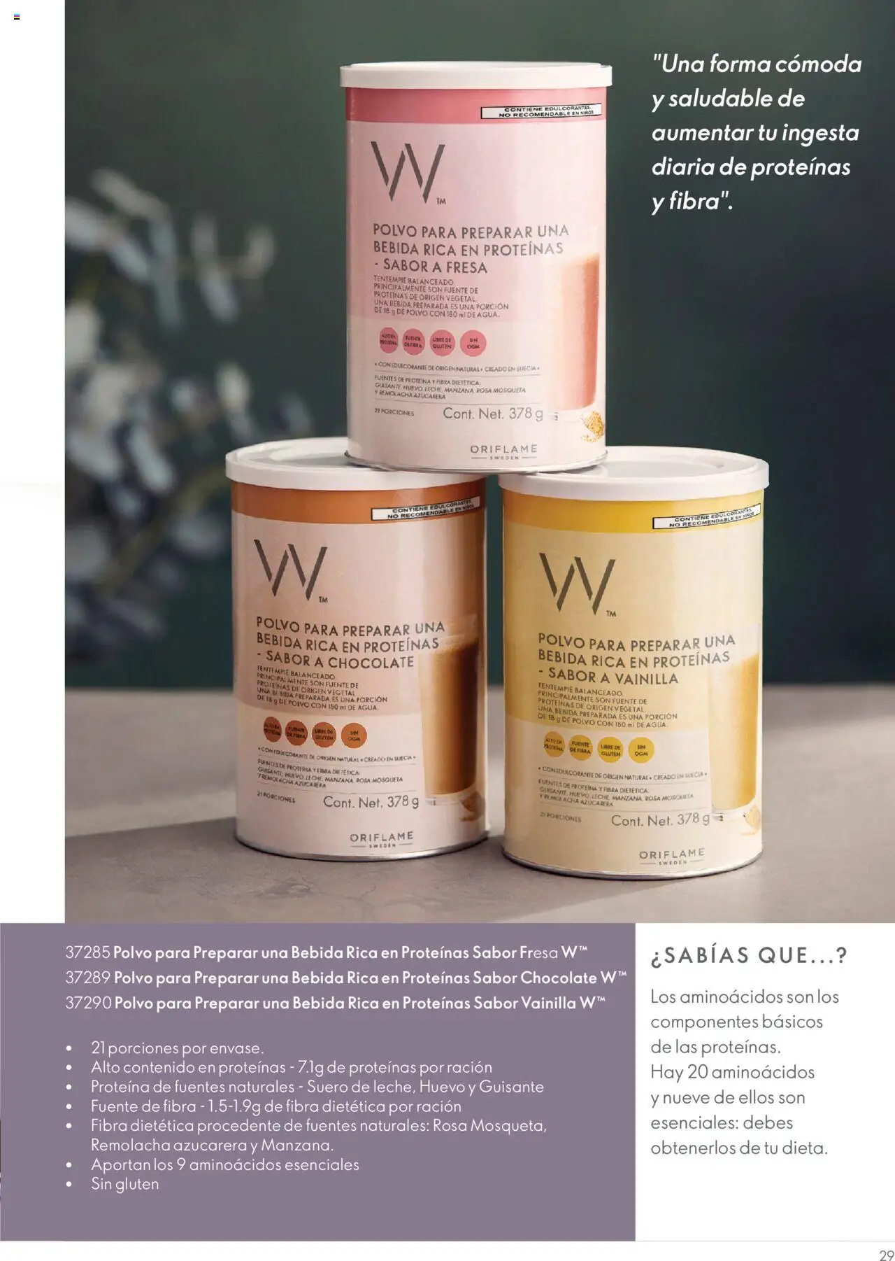 Nuevas ofertas de Oriflame válidas en toda la República Mexicana desde el 10.02.2024. ¡Encuentra las mejores ofertas en Oriflame guía de Producto Wellosophy 2024! | Página: 27 | Productos: Edulcorante, Agua, Leche, Snack saludable