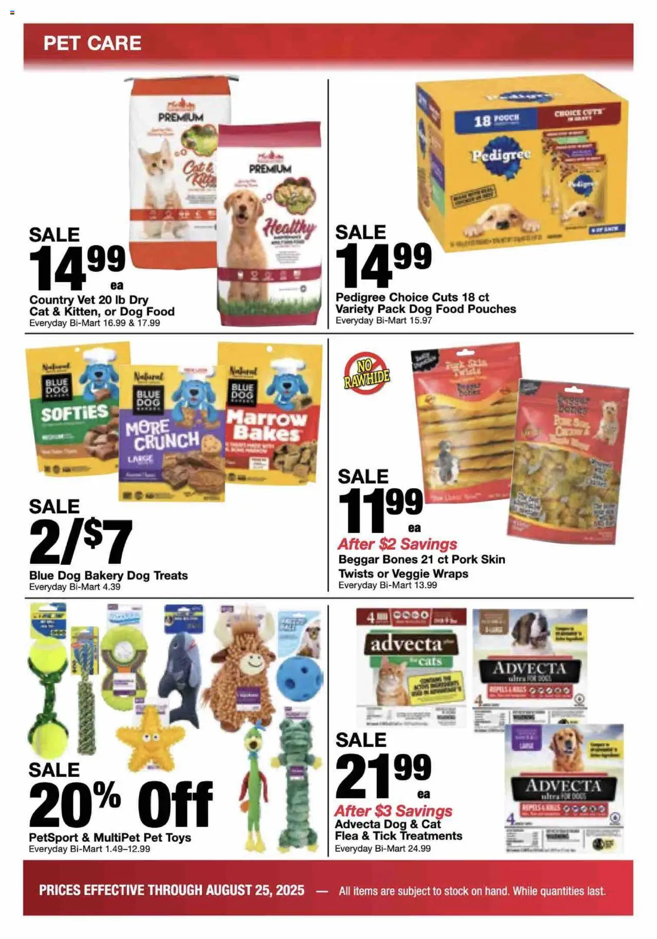Bi-Mart Back to School - valid from 19.08.2025 | Page: 16 | Products: Bakery, Dog Treats, Pet Toys, Pork