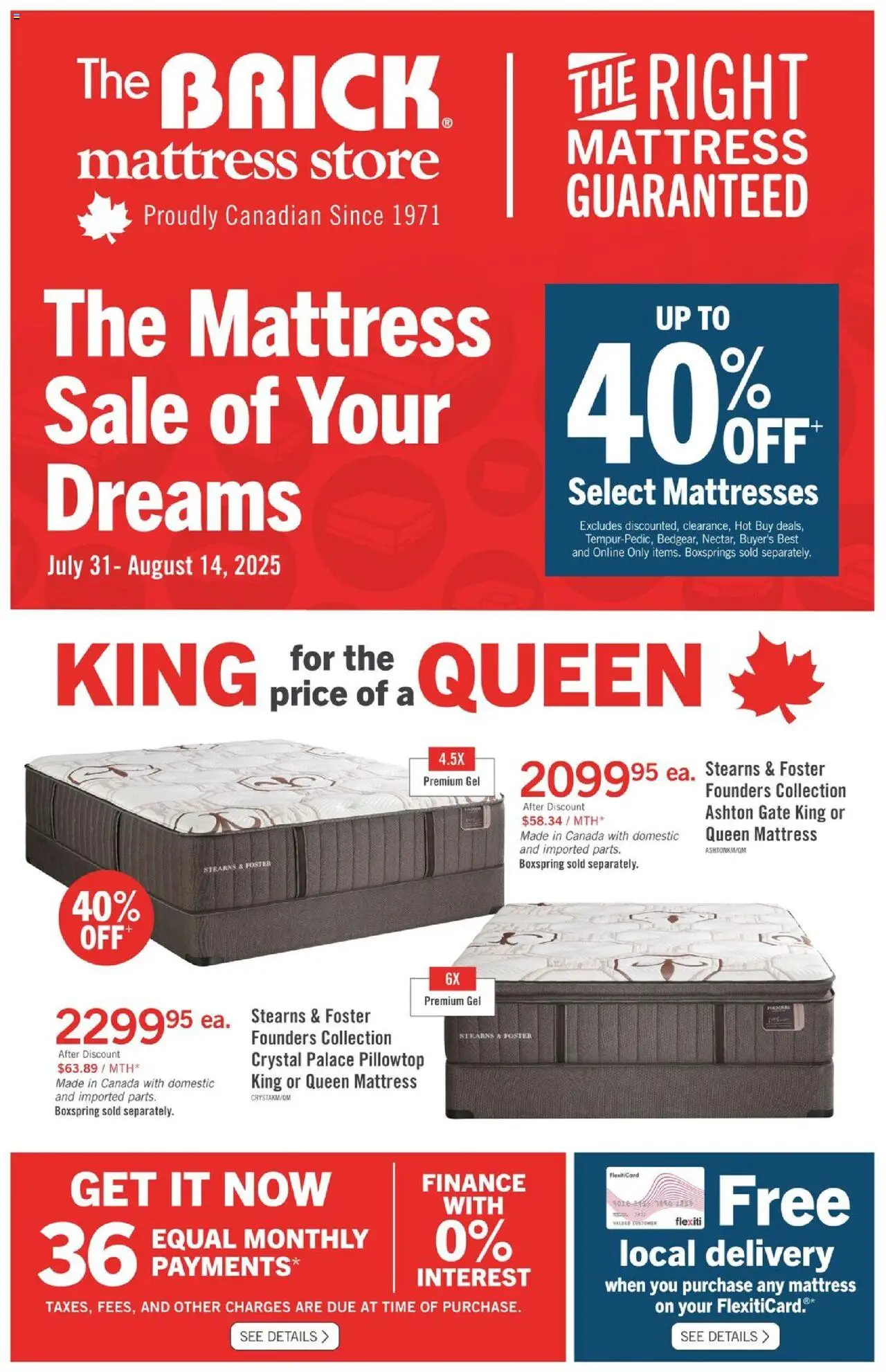 The Brick flyer valid from 31.07.2025 | Page: 2 | Products: Mattress