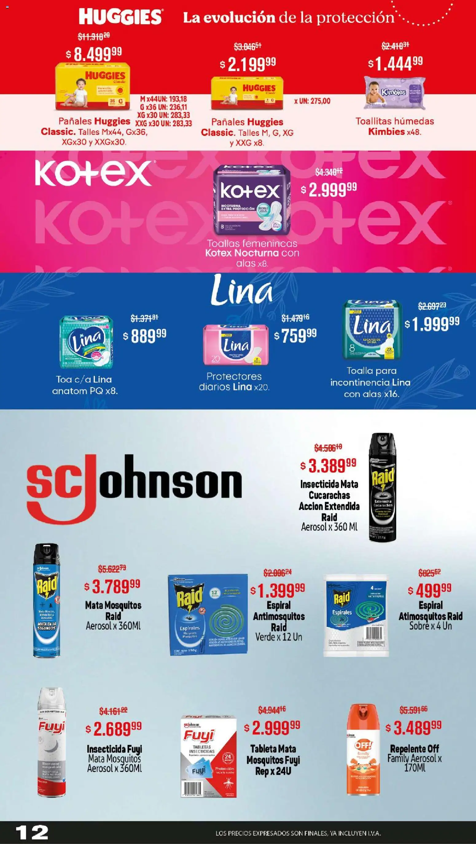 Makro ofertas │ válido desde el 11.12.2025 | Página: 12 | Productos: Repelente, Toallas, Sobre, Toallitas húmedas