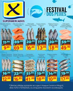 X Supermercados - Ofertas Festival dos Peixes - Pré-Visualização do folheto da loja X Supermercados, válido de 14.10.2025