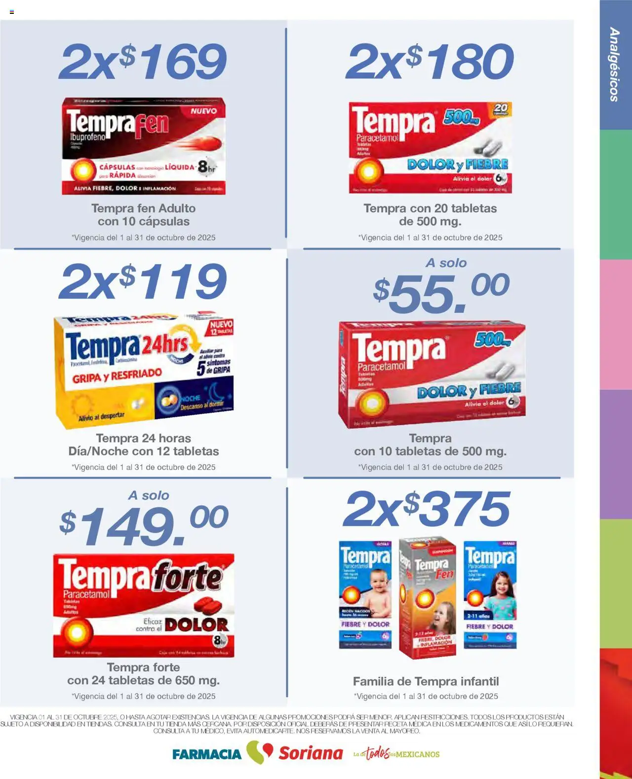 Nuevas ofertas de Soriana válidas en toda la República Mexicana desde el 01.10.2025. ¡Encuentra las mejores ofertas en Soriana - Folleto Farmacia Híper Nacional! | Página: 2