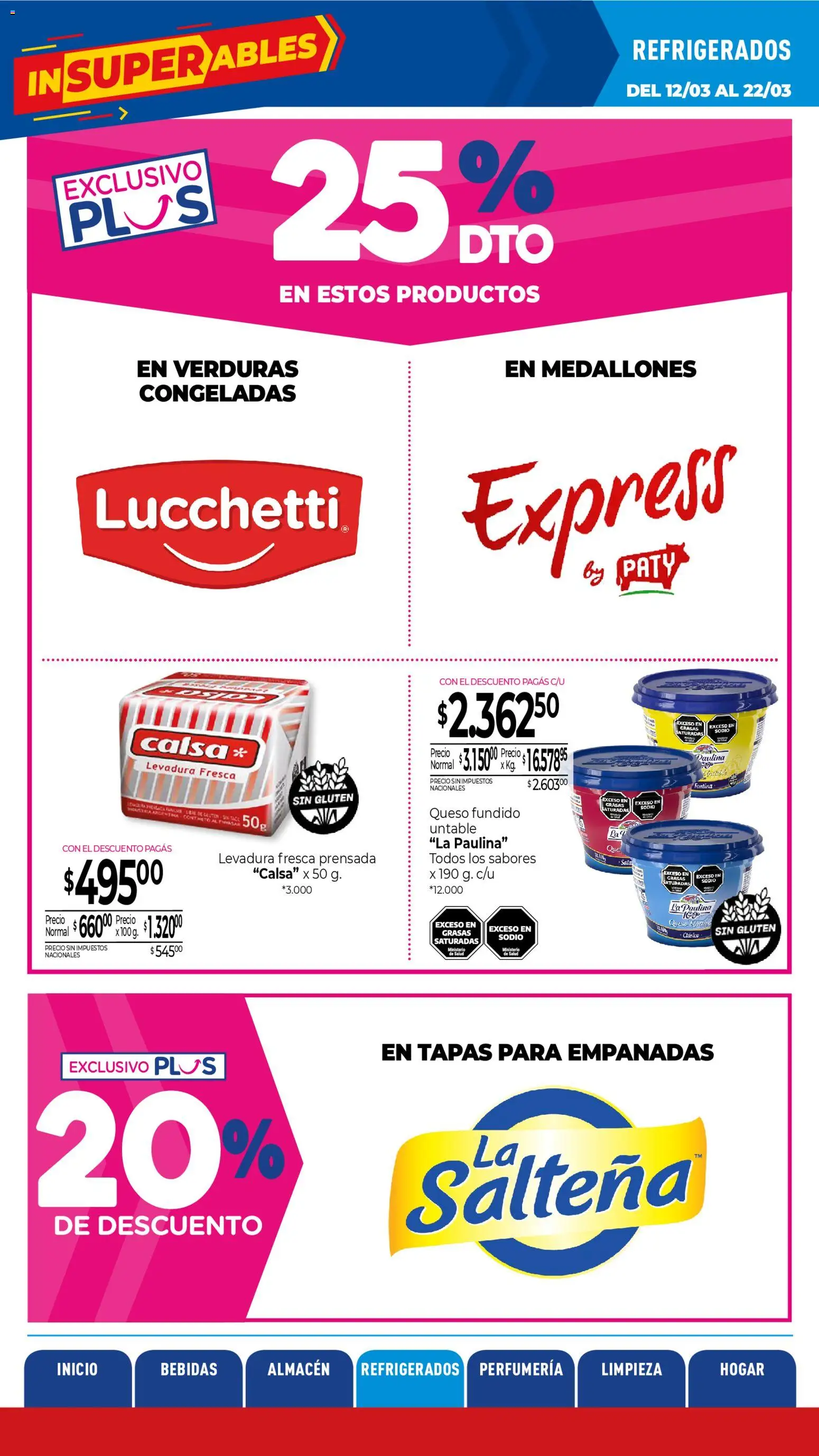 La Anonima catálogo │ válido desde el 13.03.2026 | Página: 20 | Productos: Queso