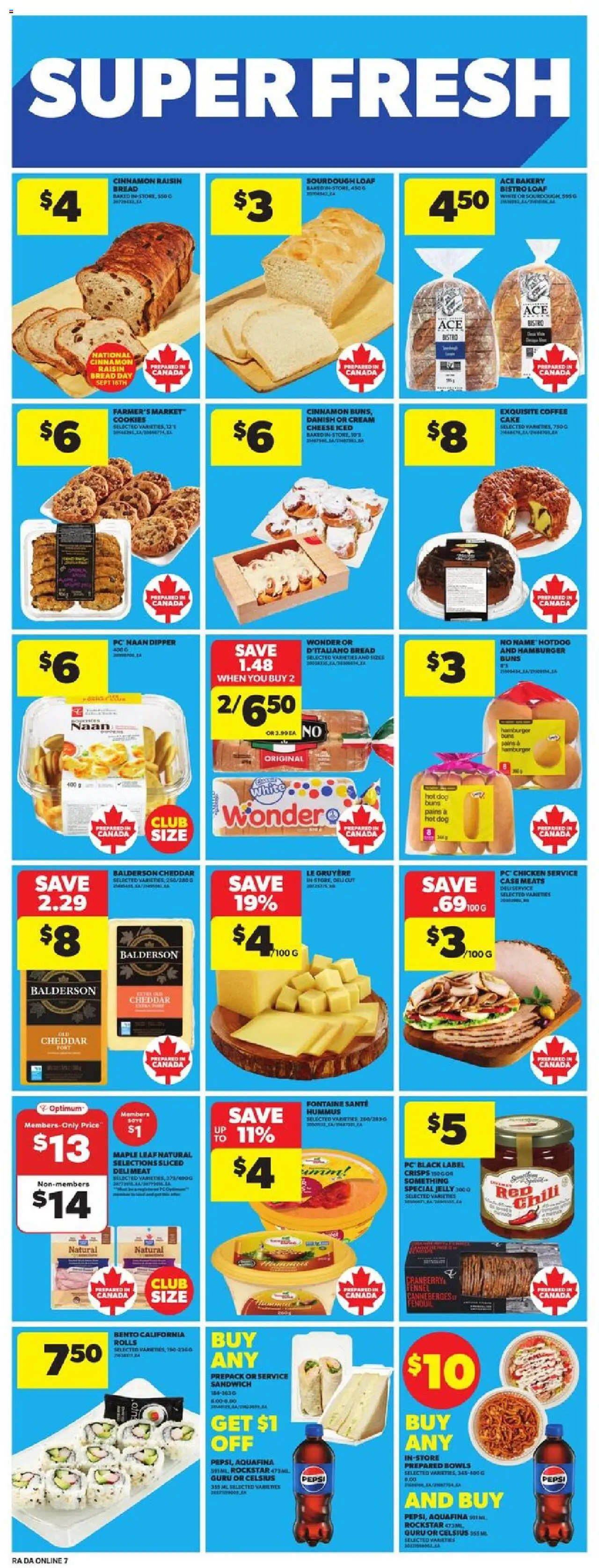 Atlantic Superstore flyer valid from 11.09.2025 | Page: 17 | Products: Cookies, Bakery, Bread, Coffee