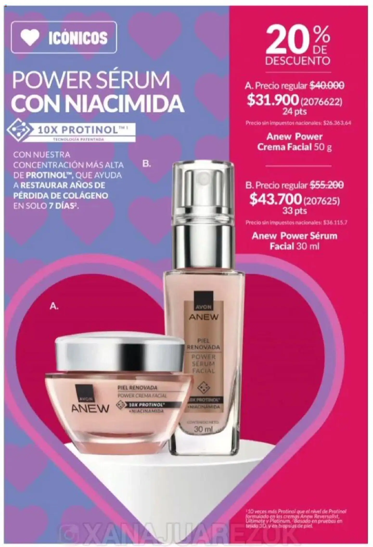 Catálogo AVON Campaña 1/2026 │ válido desde el 01.01.2026 | Página: 105 | Productos: Serum, Crema