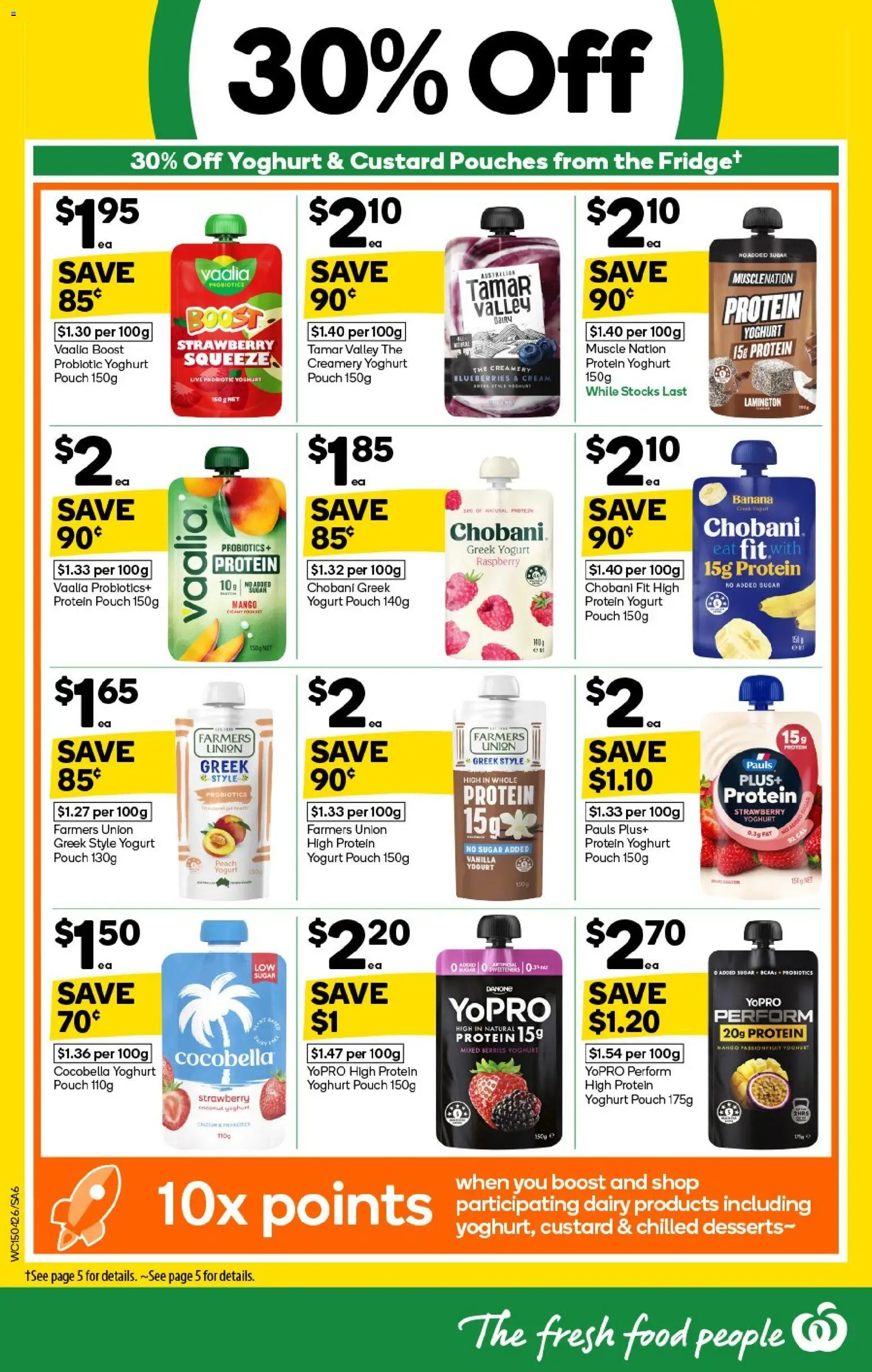Woolworths catalogue - valid from 15.04.2026 | Page: 6 | Products: Dairy, Sugar, Blueberries, Fridge