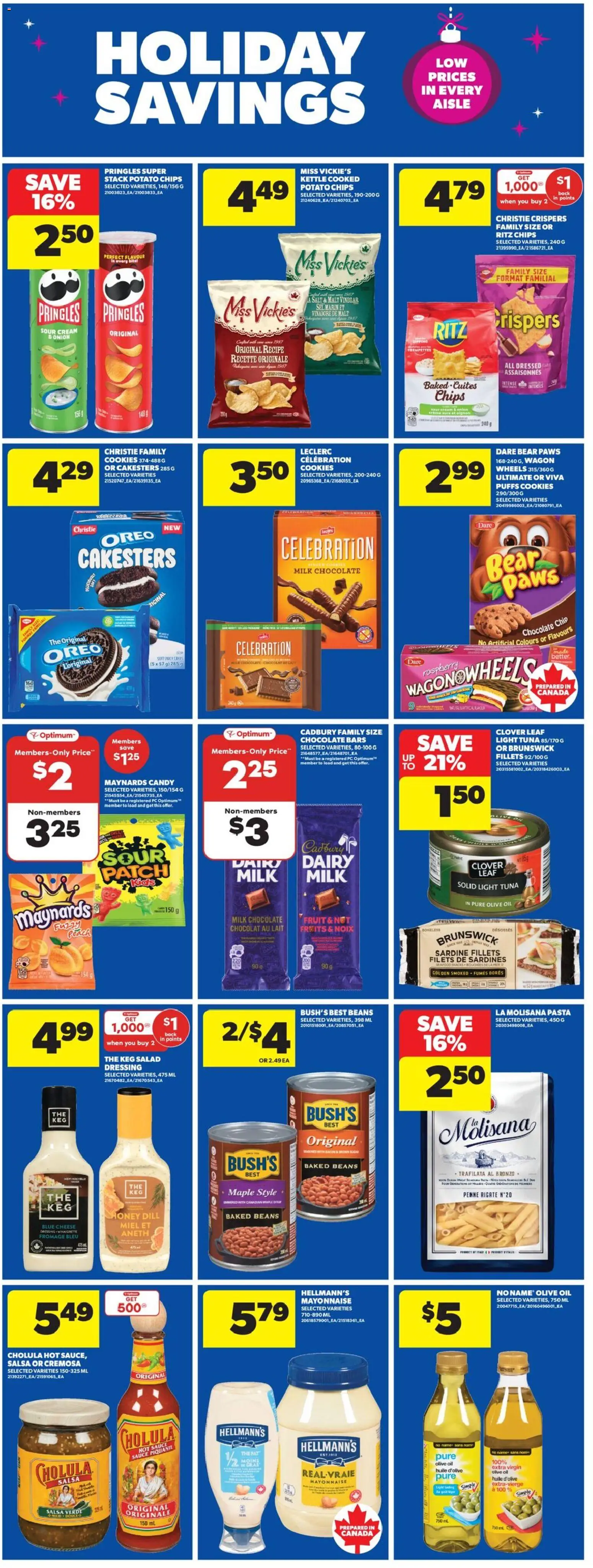 Real Canadian Superstore flyer valid from 18.12.2025 | Page: 15 | Products: Sour cream, Pasta, PC, Chocolate