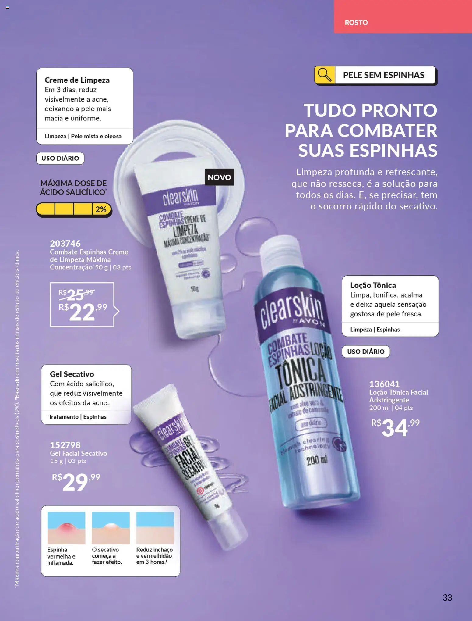 Avon Folheto - válido de 19.12.2025 | Página: 33 | Produtos: Creme, Adstringente
