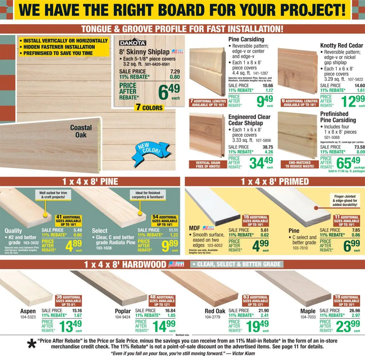 Menards Weekly Ad - valid from 17.09.2025 | Page: 6 | Products: Fastener, Trim