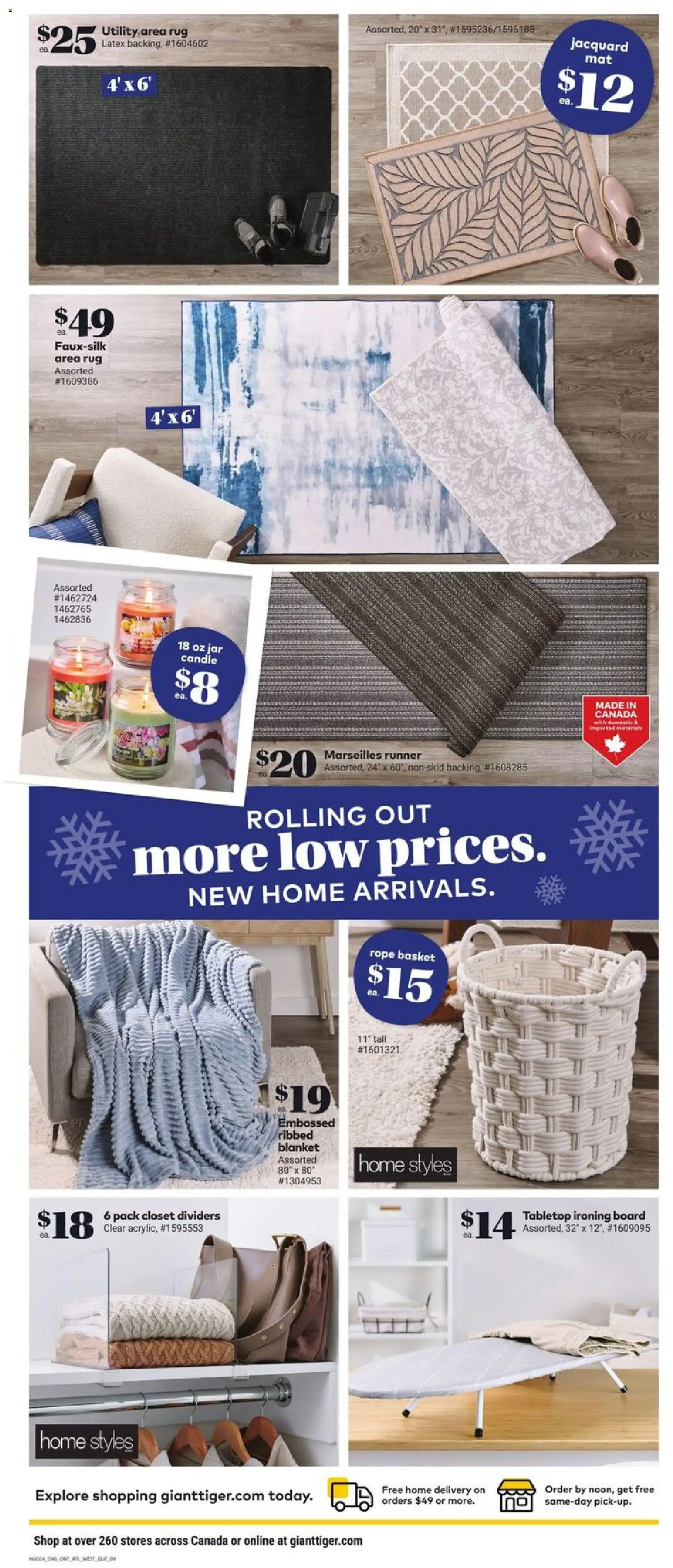 Giant Tiger flyer valid from 14.01.2026 | Page: 11 | Products: Blanket, Basket