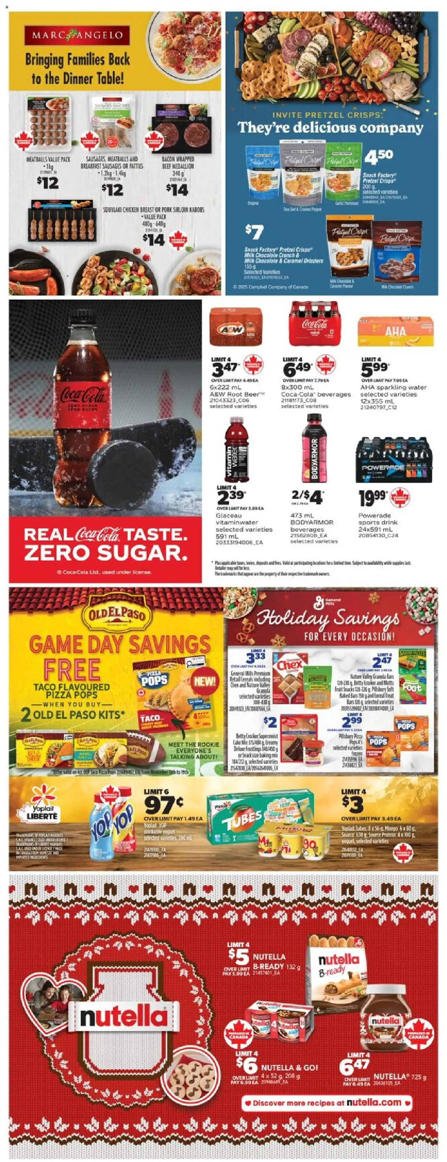 Real Canadian Superstore flyer valid from 13.11.2025 | Page: 35 | Products: Yogurt, Pizza, Chicken, Pork