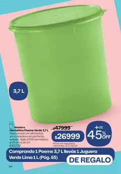 Vista previa Tupperware Black Friday válido desde el 30.10.2025 | Página: 65 | Productos: Lima, Heladera