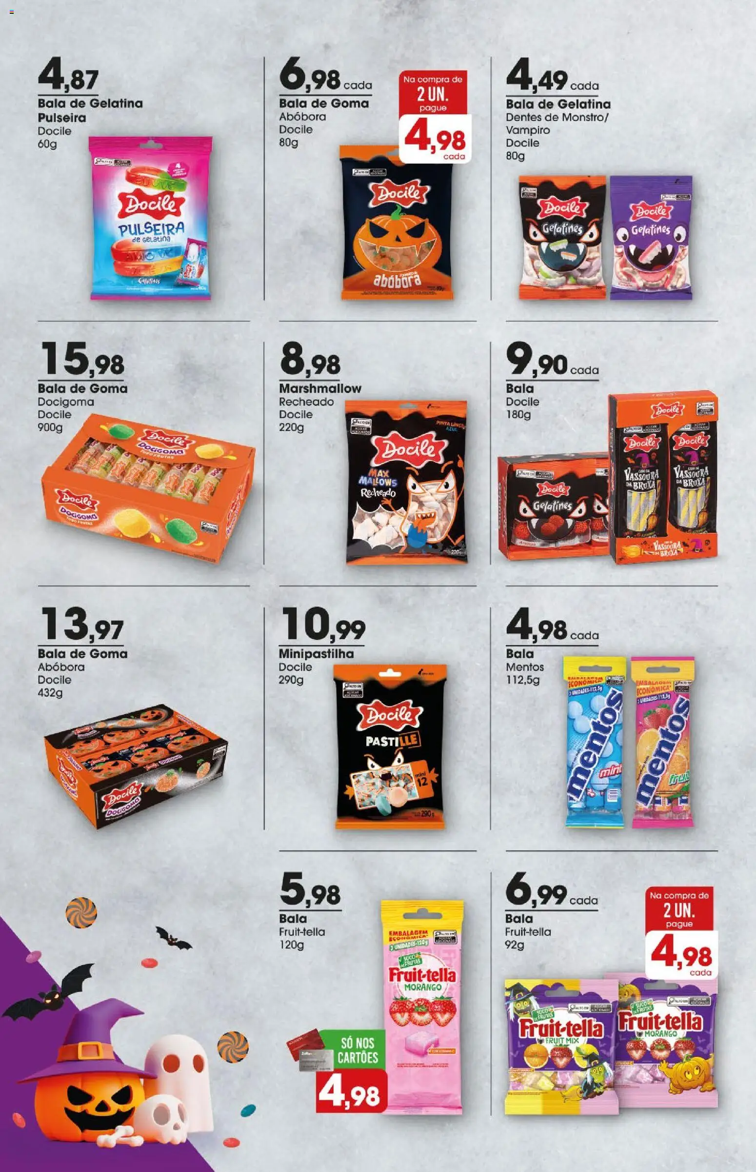 Zaffari Folheto - válido de 24.10.2025 | Página: 4 | Produtos: Abóbora, Pulseira, Bala, Gelatina