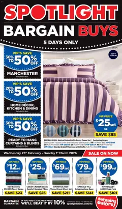 Spotlight Bargain Buys preview  - valid from 25.02.2026