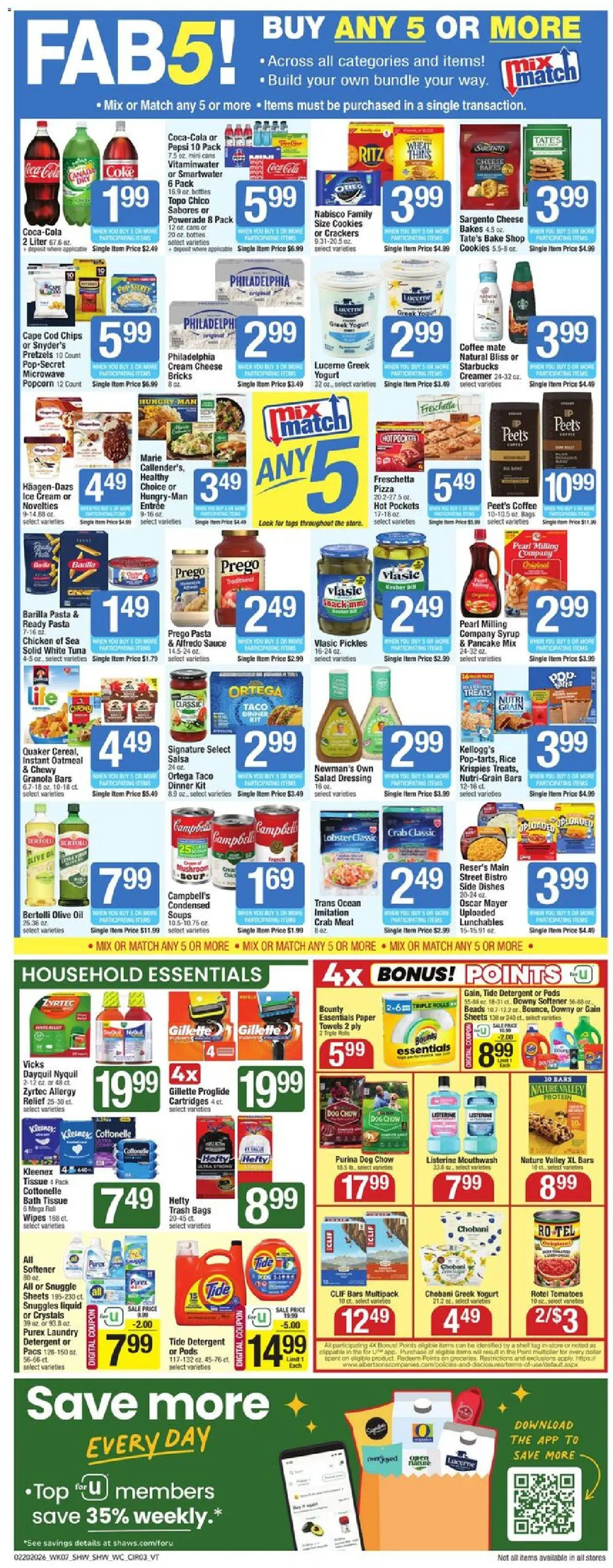 Shaw's Weekly Ad - VT - valid from 20.02.2026 | Page: 3 | Products: Oil, Microwave, Ice cream, Dill