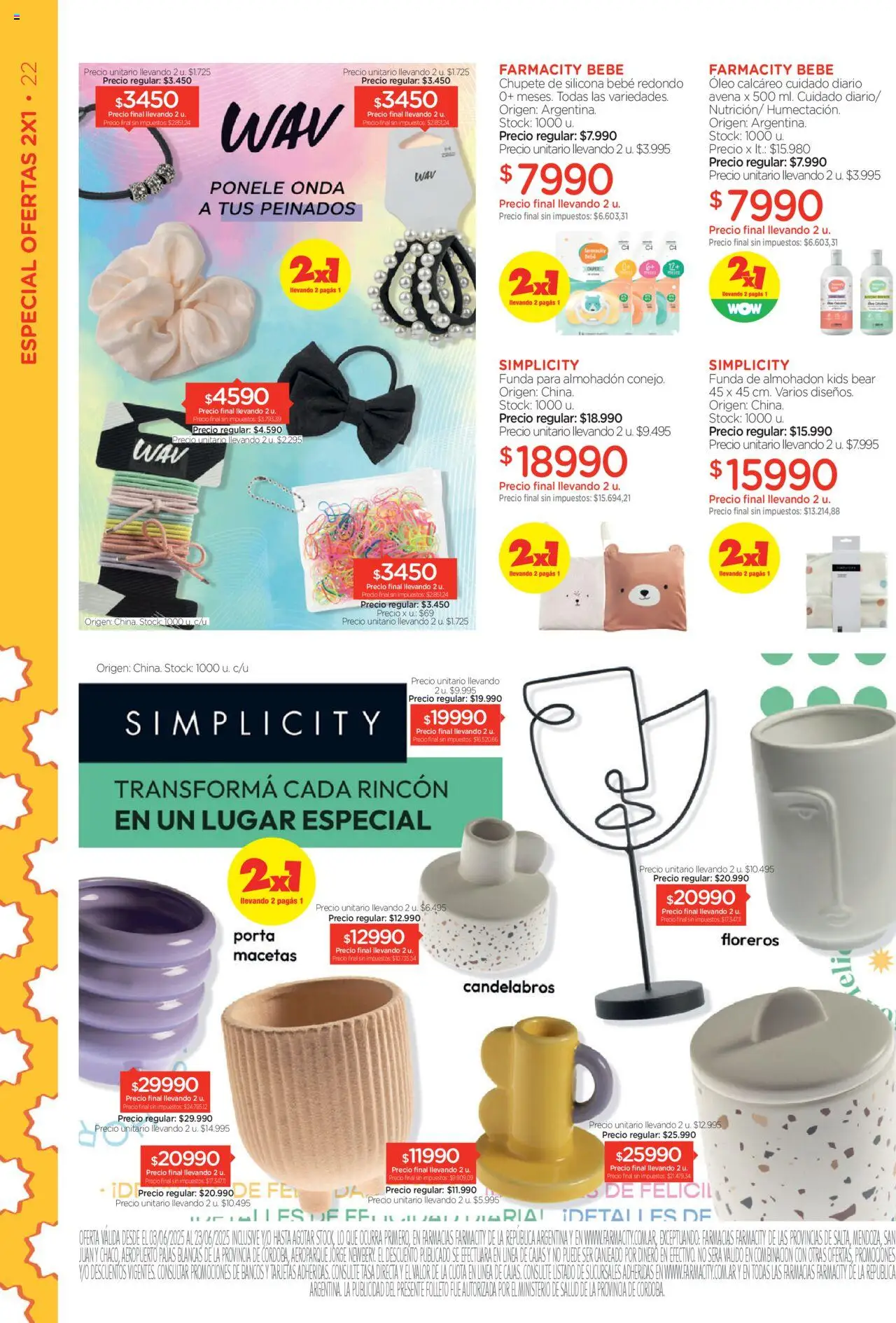 Farmacity catálogo │ válido desde el 03.06.2025 | Página: 22 | Productos: Almohadon, Avena