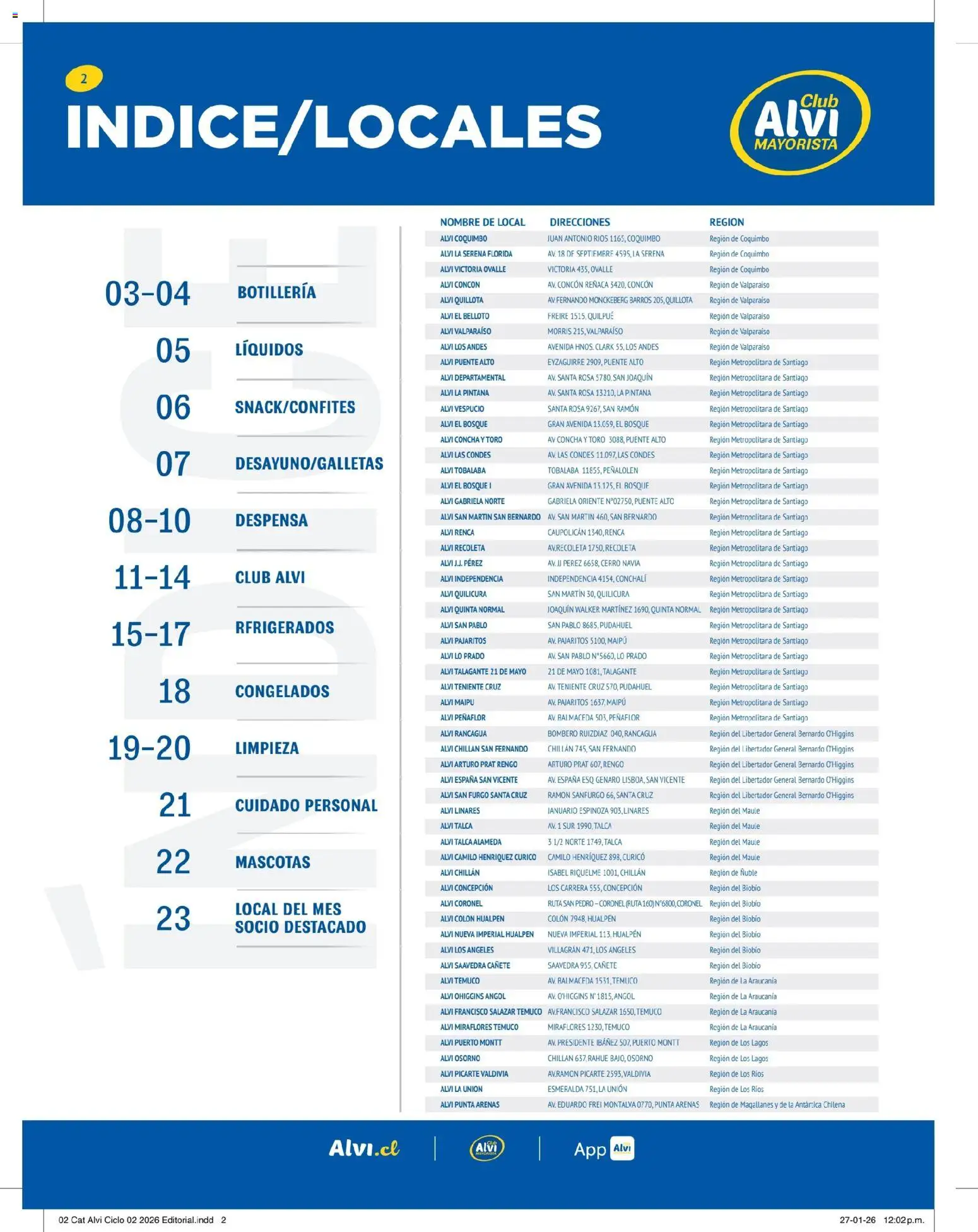 Alvi catálogo │ válido desde el 11.02.2026 | Página: 2 | Productos: General