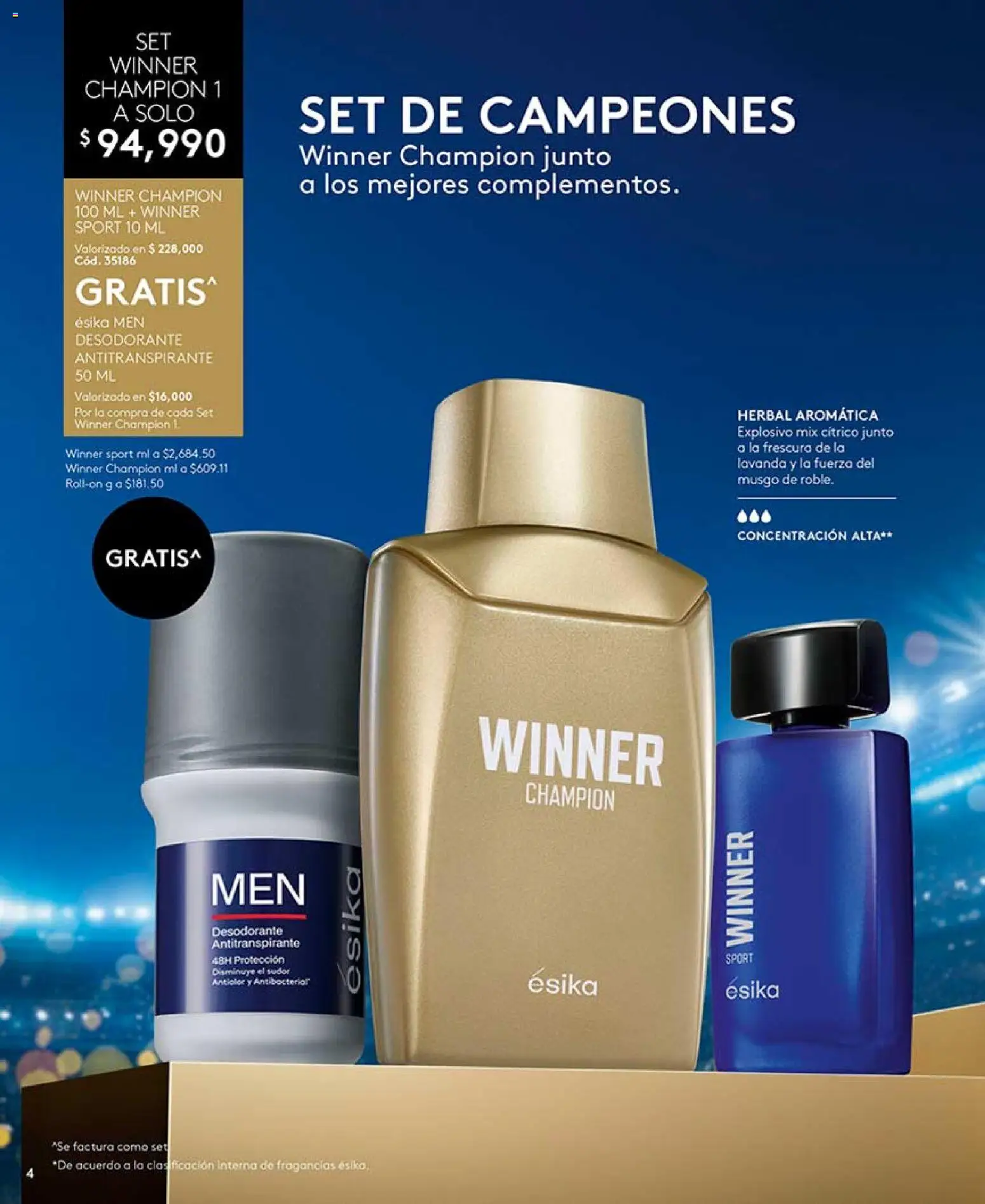 Ésika revista - valida desde el 15.04.2026 | Página: 4 | Productos: Desodorante, Antitranspirante