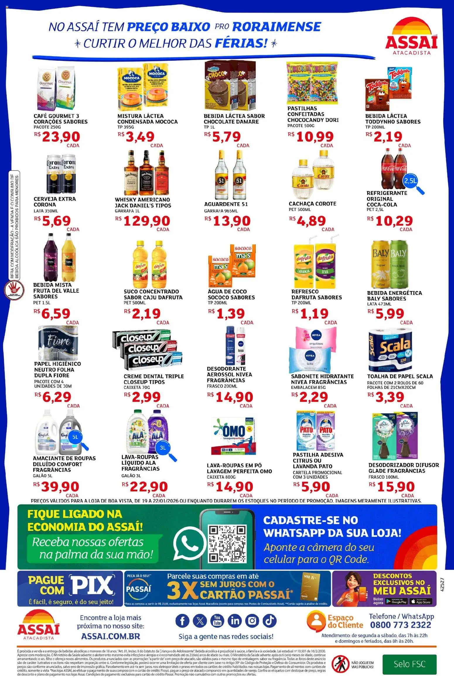 Assaí Atacadista Folheto - válido de 19.01.2026 | Página: 2 | Produtos: Difusor, Água de coco, Cerveja, Creme