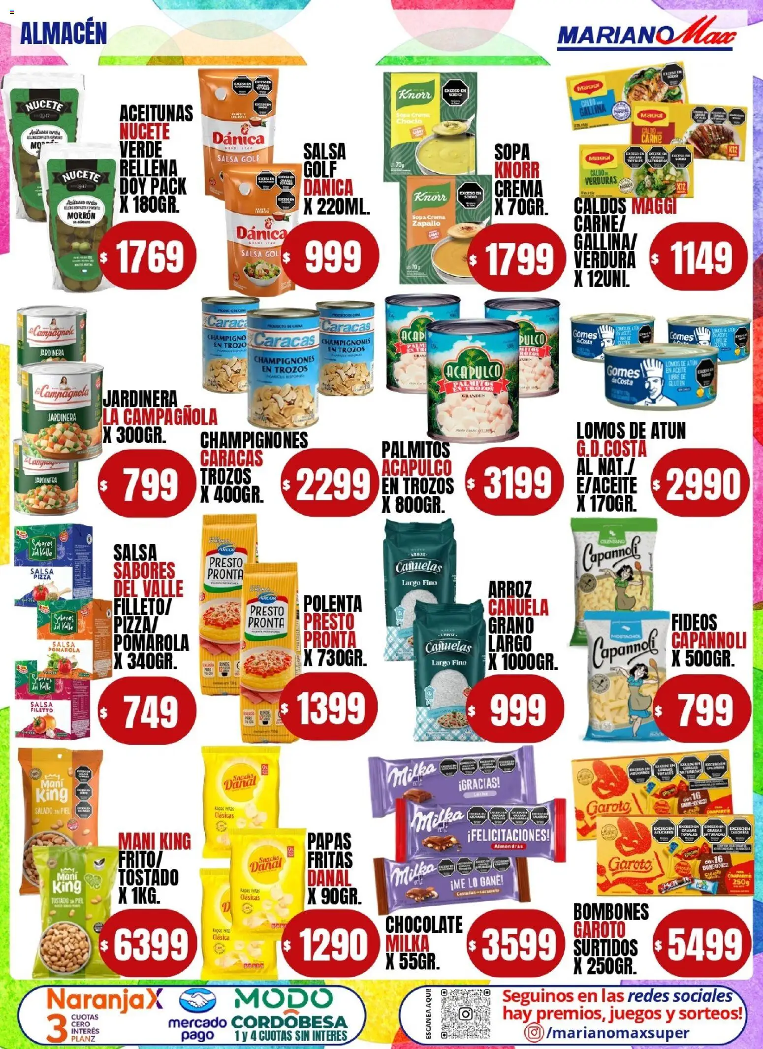 Mariano Max - Catálogo │ válido desde el 03.03.2026 | Página: 2 | Productos: Bombones, Zapallo, Sopa, Arroz
