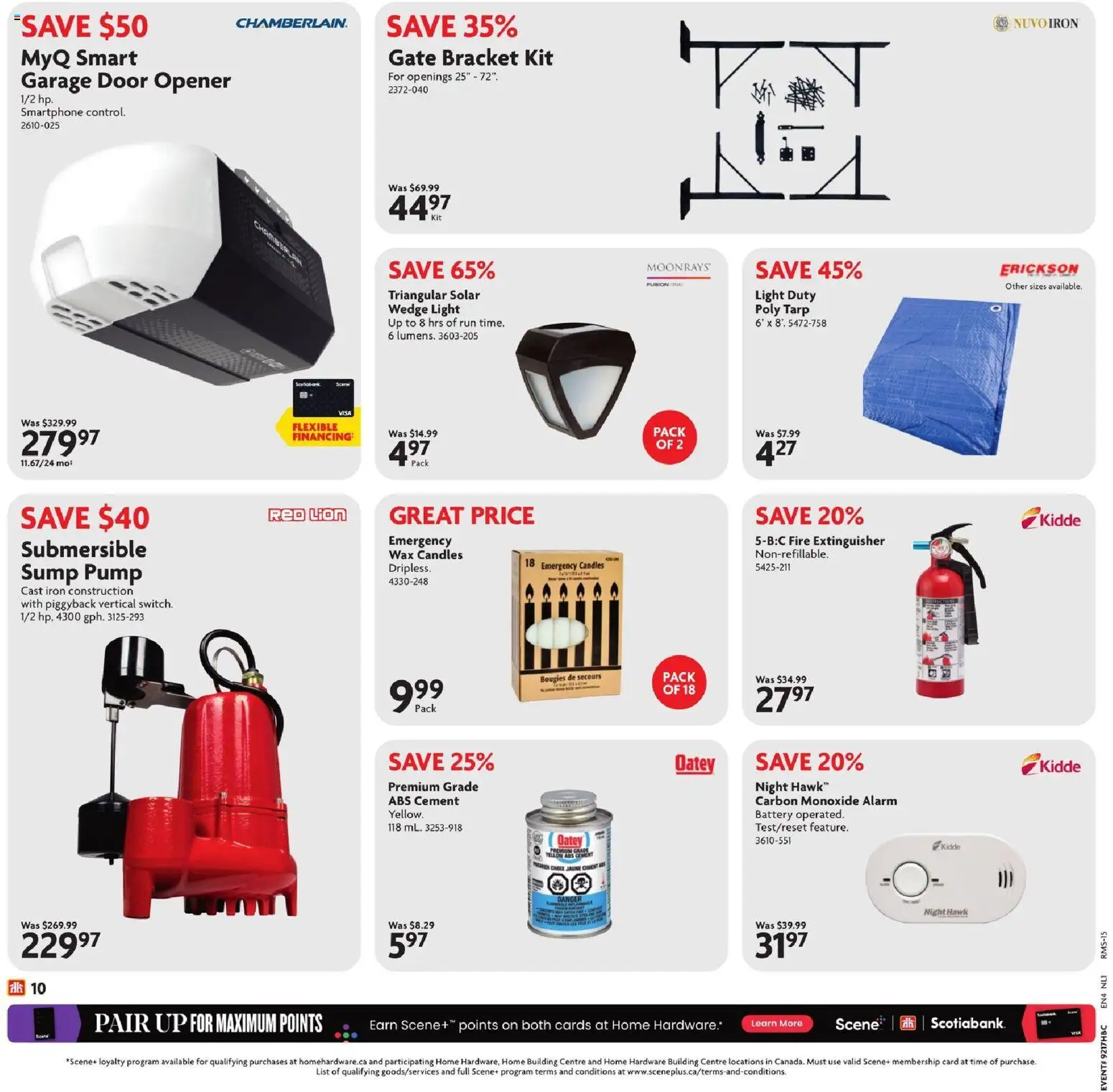 Home Hardware flyer valid from 23.04.2026 | Page: 13 | Products: Smartphone, Iron, Battery