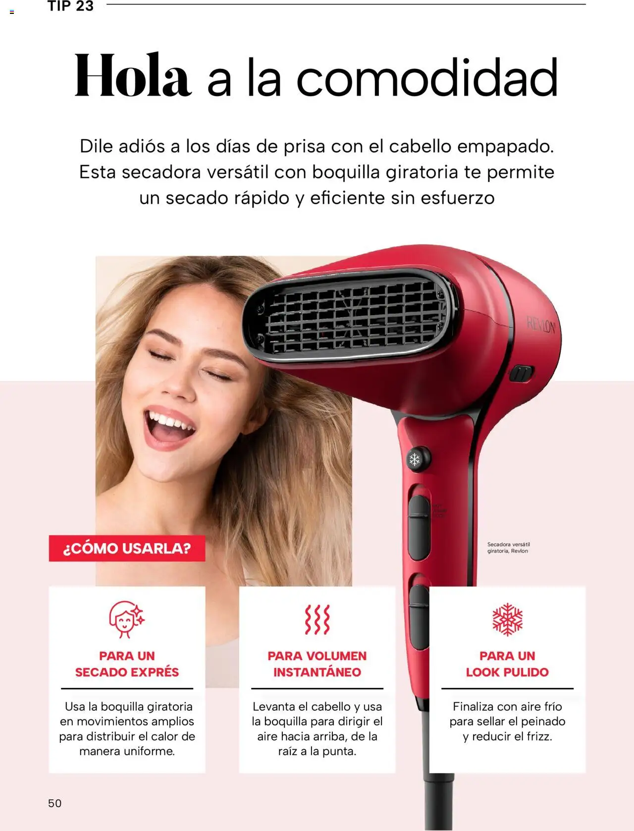 Nuevas ofertas de Chedraui válidas en toda la República Mexicana desde el 02.05.2025. ¡Encuentra las mejores ofertas en Chedraui folleto Vive Bella! | Página: 50 | Productos: Secadora, Té