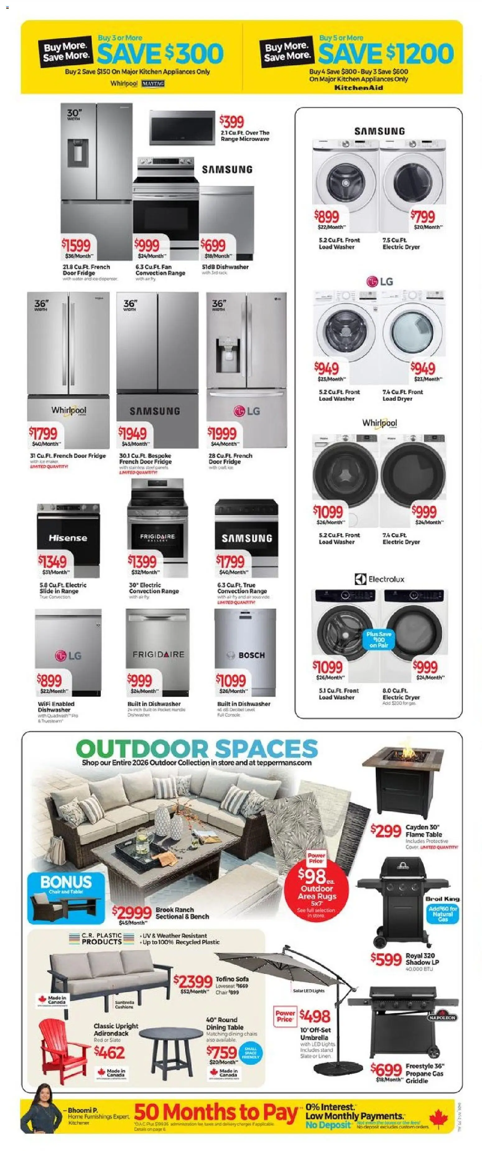 Tepperman's flyer valid from 10.04.2026 | Page: 8 | Products: Tablet, Dishwasher, Fan, Chair