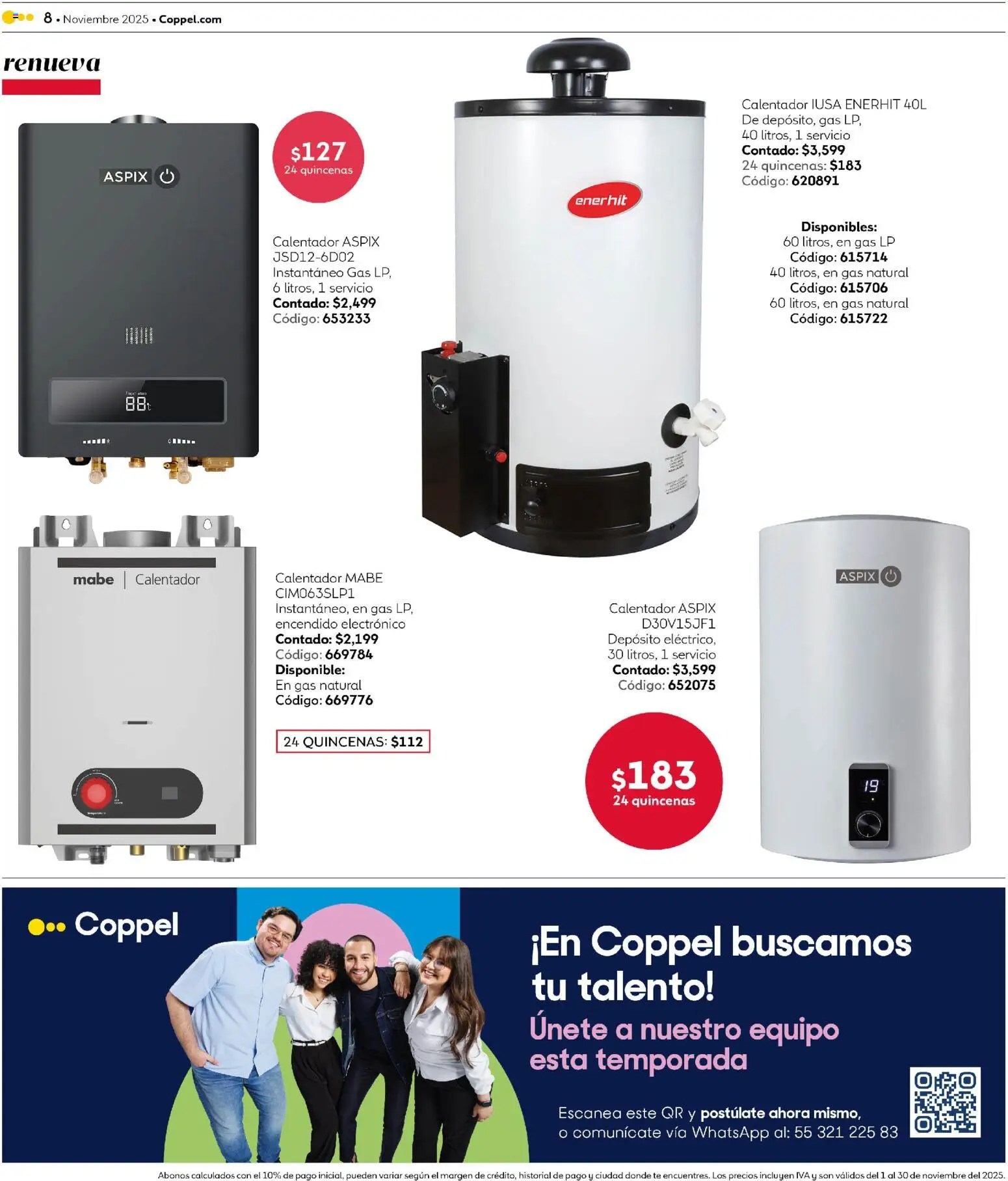 Nuevas ofertas de Coppel válidas en toda la República Mexicana desde el 01.11.2025. ¡Encuentra las mejores ofertas en Coppel Buen Fin! | Página: 8