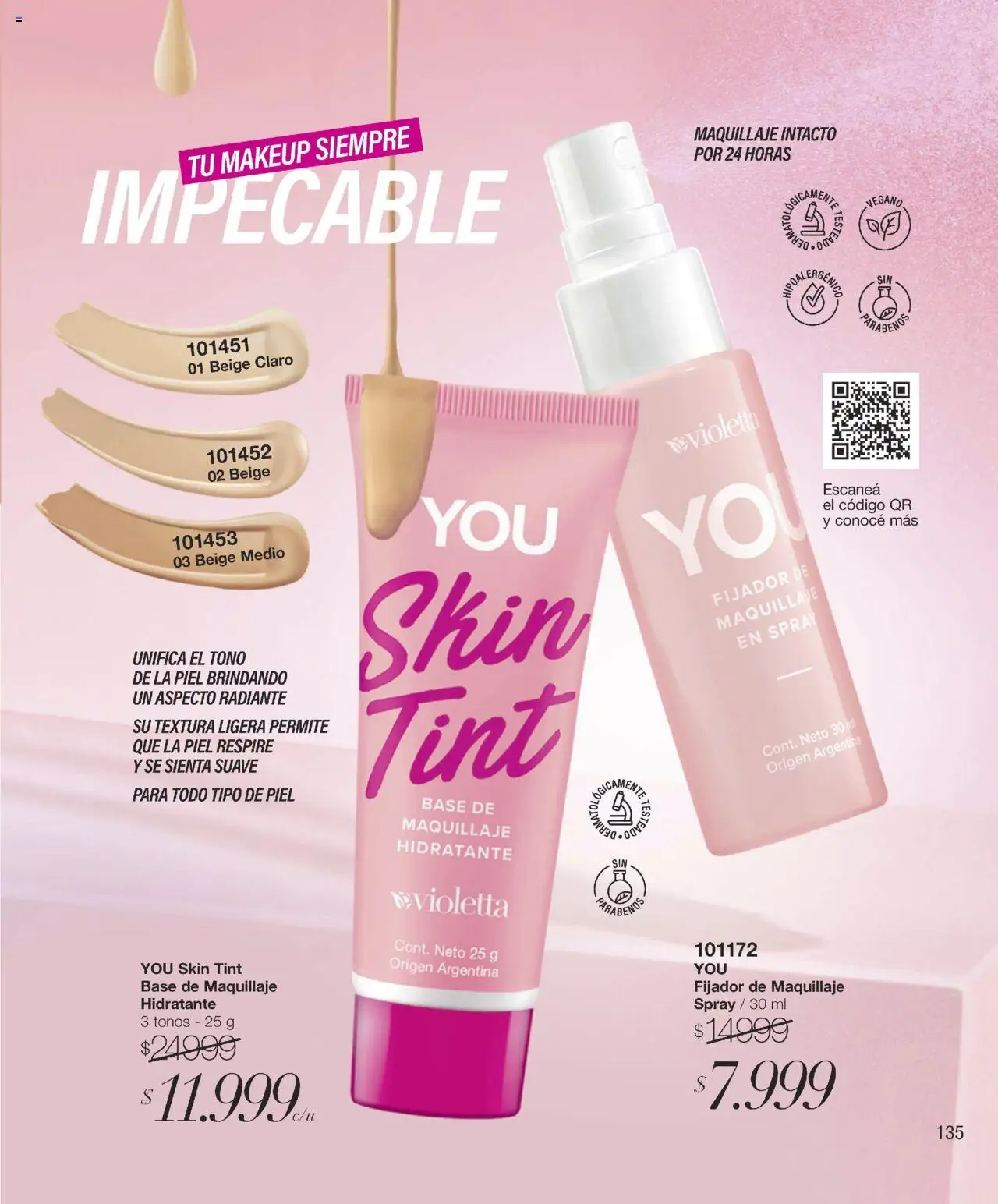 Violetta catálogo │ válido desde el 19.09.2025 | Página: 135 | Productos: Base de maquillaje, Maquillaje, Fijador, Radiante