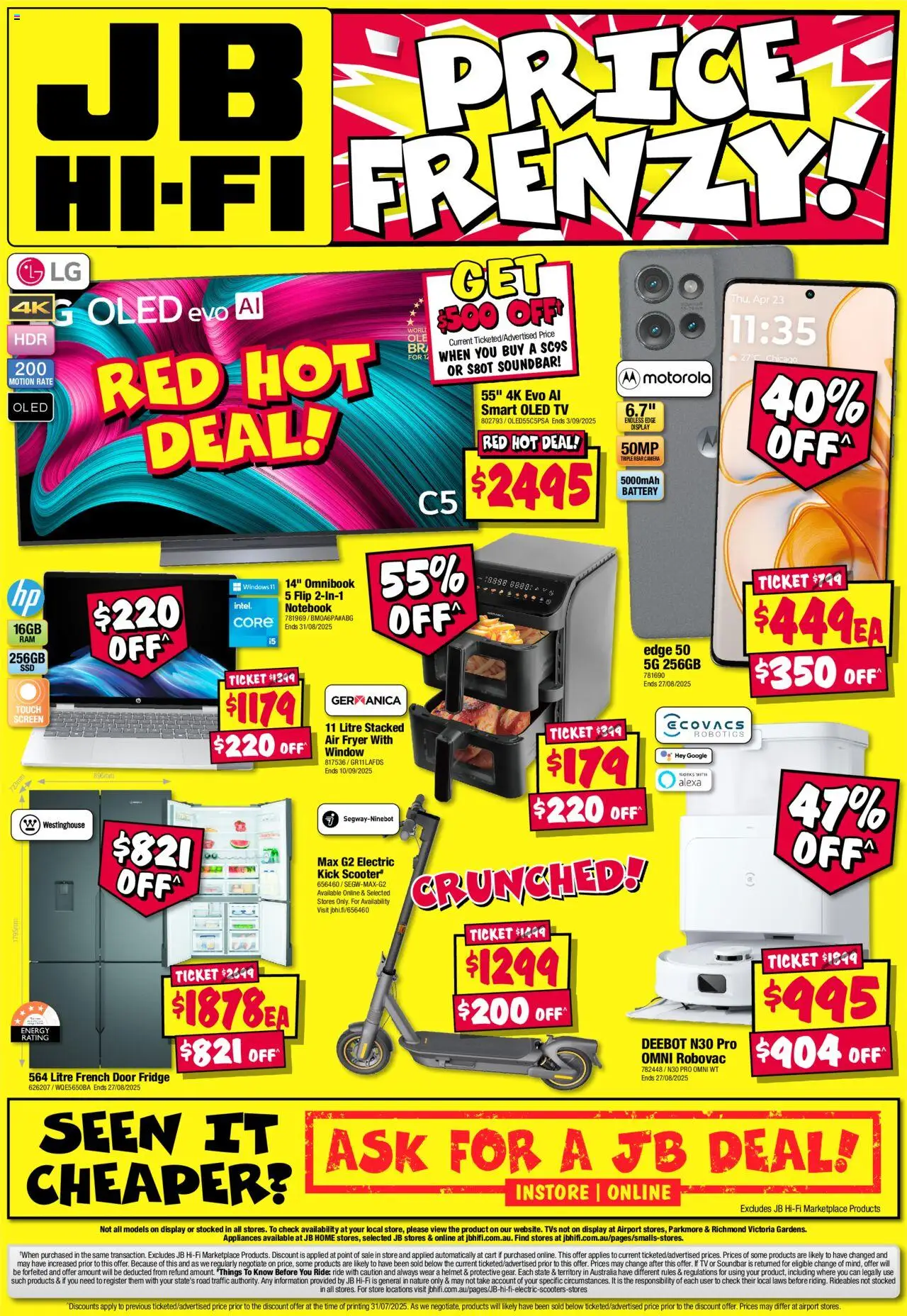 JB Hi-Fi catalogue - valid from 14.08.2025 | Page: 16 | Products: Cart, Window, Tv, Screen
