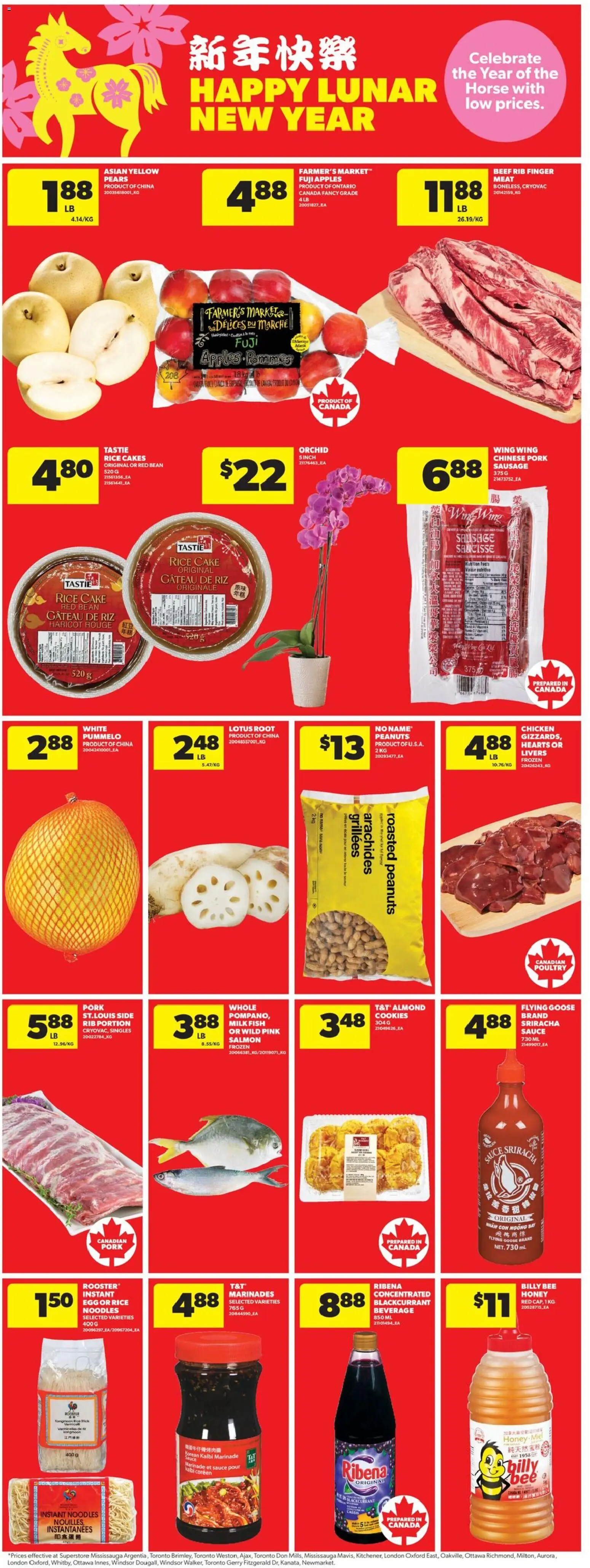 Real Canadian Superstore flyer valid from 15.01.2026 | Page: 10 | Products: Rice, Fish, Beef, Chicken