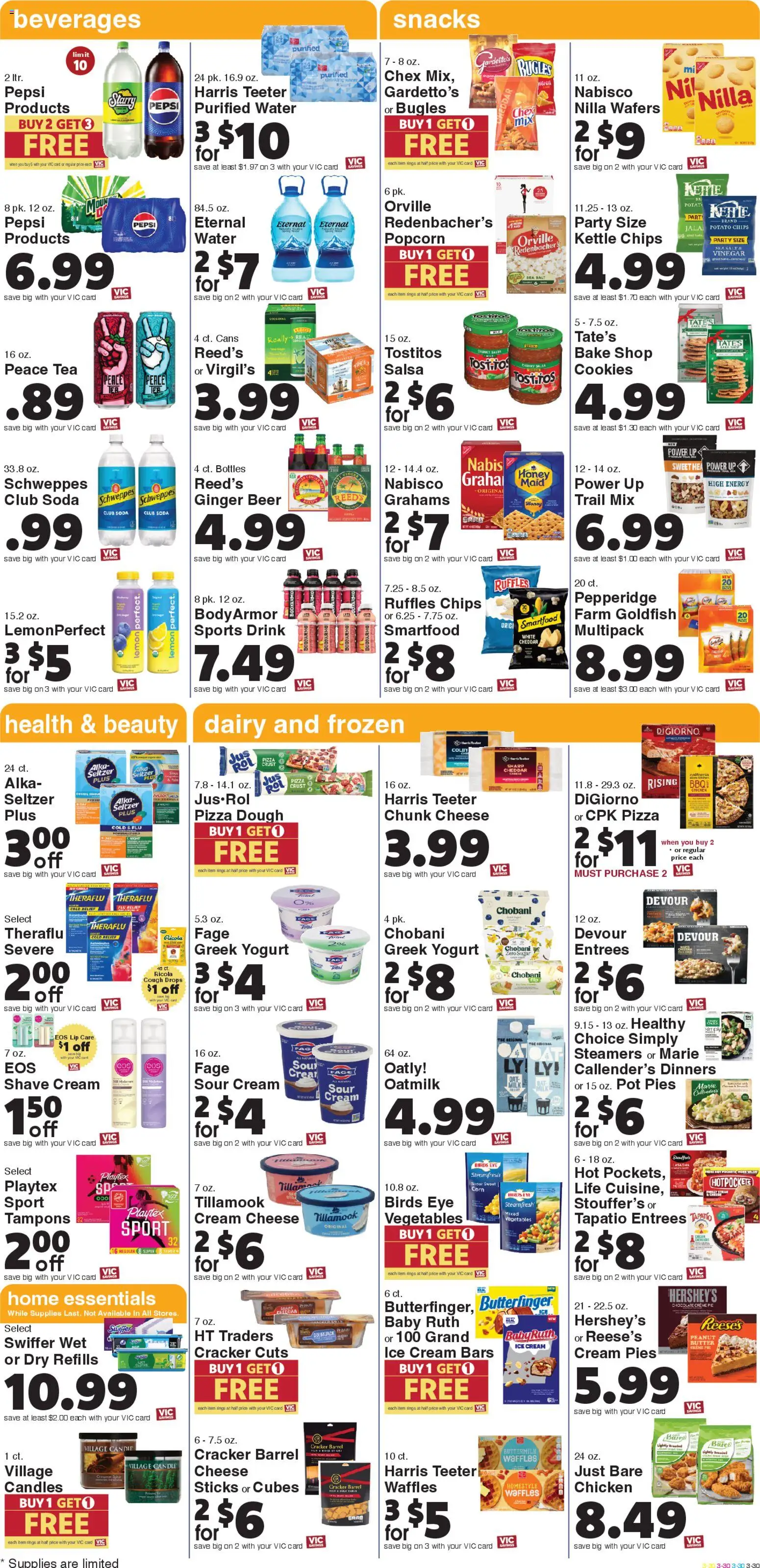 Harris Teeter Weekly Ad - SC - valid from 10.12.2025 | Page: 7 | Products: Butter, Cream, Ice cream, Vegetables