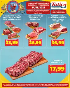 Tatico Folheto - válido de 14.08.2025 | Página: 14 | Produtos: Pó, Leite, Hambúrguer, Refrigerante