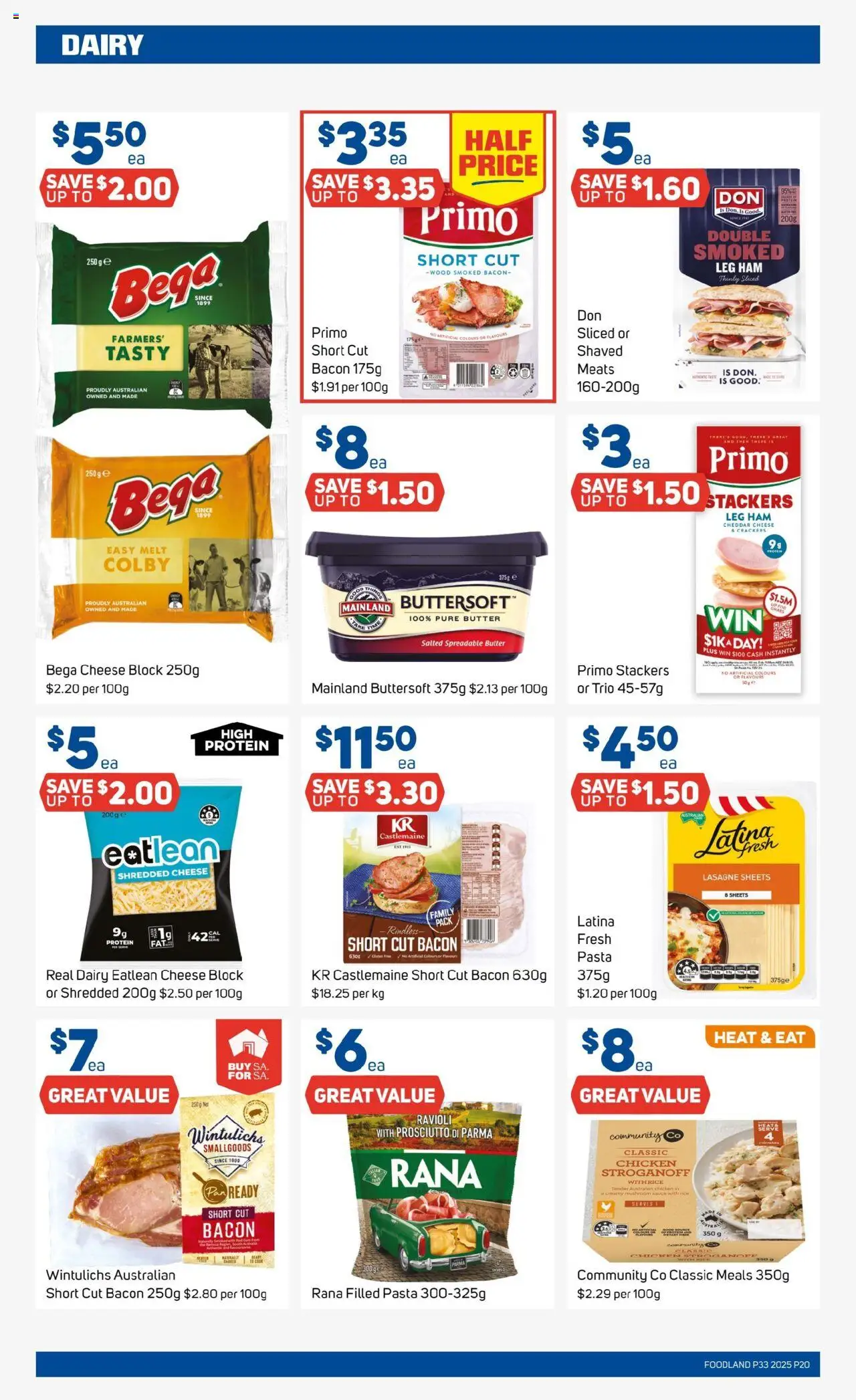 Foodland catalogue - valid from 13.08.2025 | Page: 20 | Products: Crackers, Dairy, Cheese, Ham
