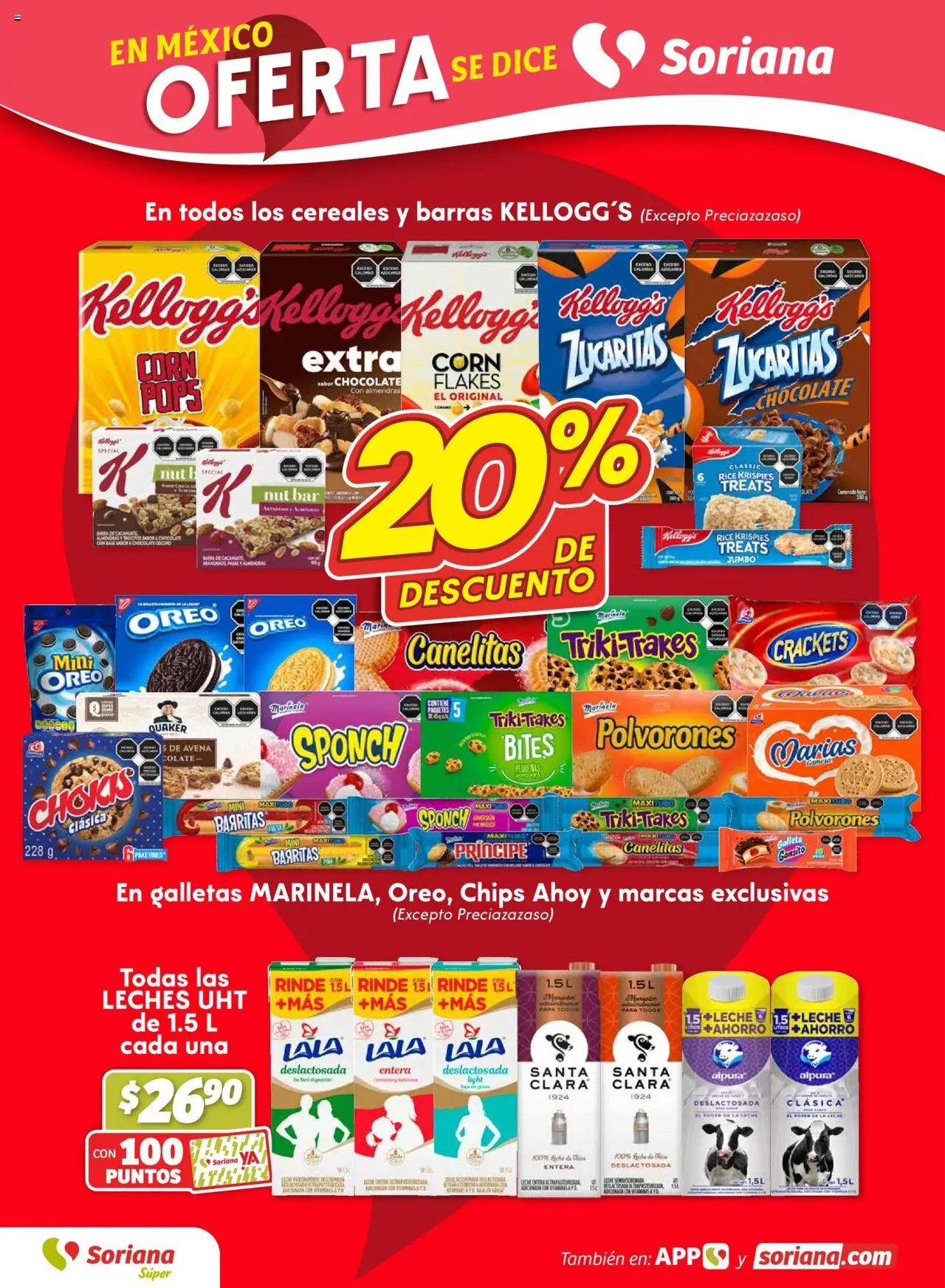 Nuevas ofertas de Soriana válidas en toda la República Mexicana desde el 18.09.2025. ¡Encuentra las mejores ofertas en Soriana - Fin de Semana Súper: Tamaulipas (excepto Cd. Victoria y Tampico)! | Página: 2 | Productos: Almendras, Cereales, Galletas, Barra