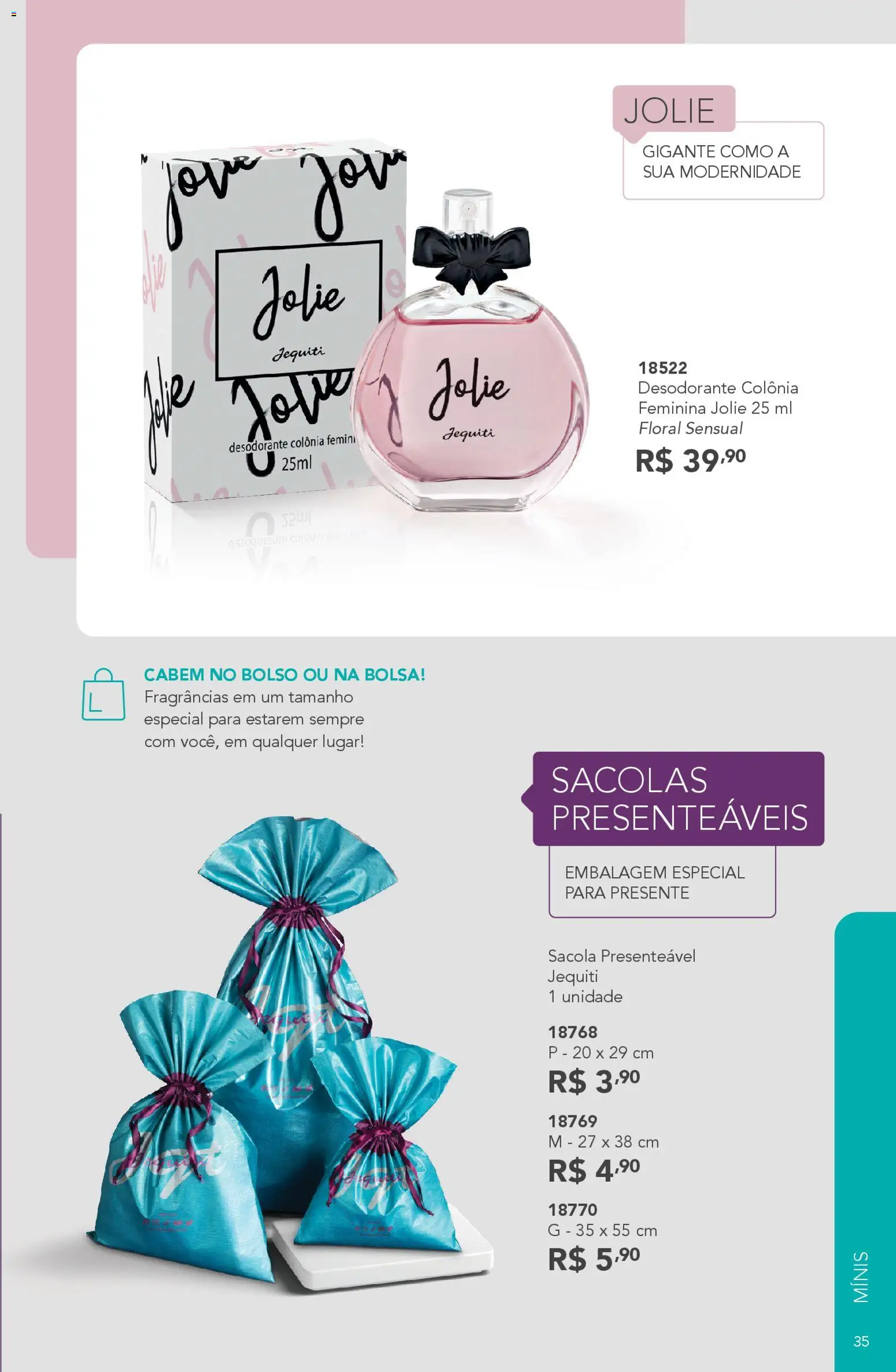 Jequiti Folheto - válido de 30.01.2026 | Página: 35 | Produtos: Desodorante, Bolsa