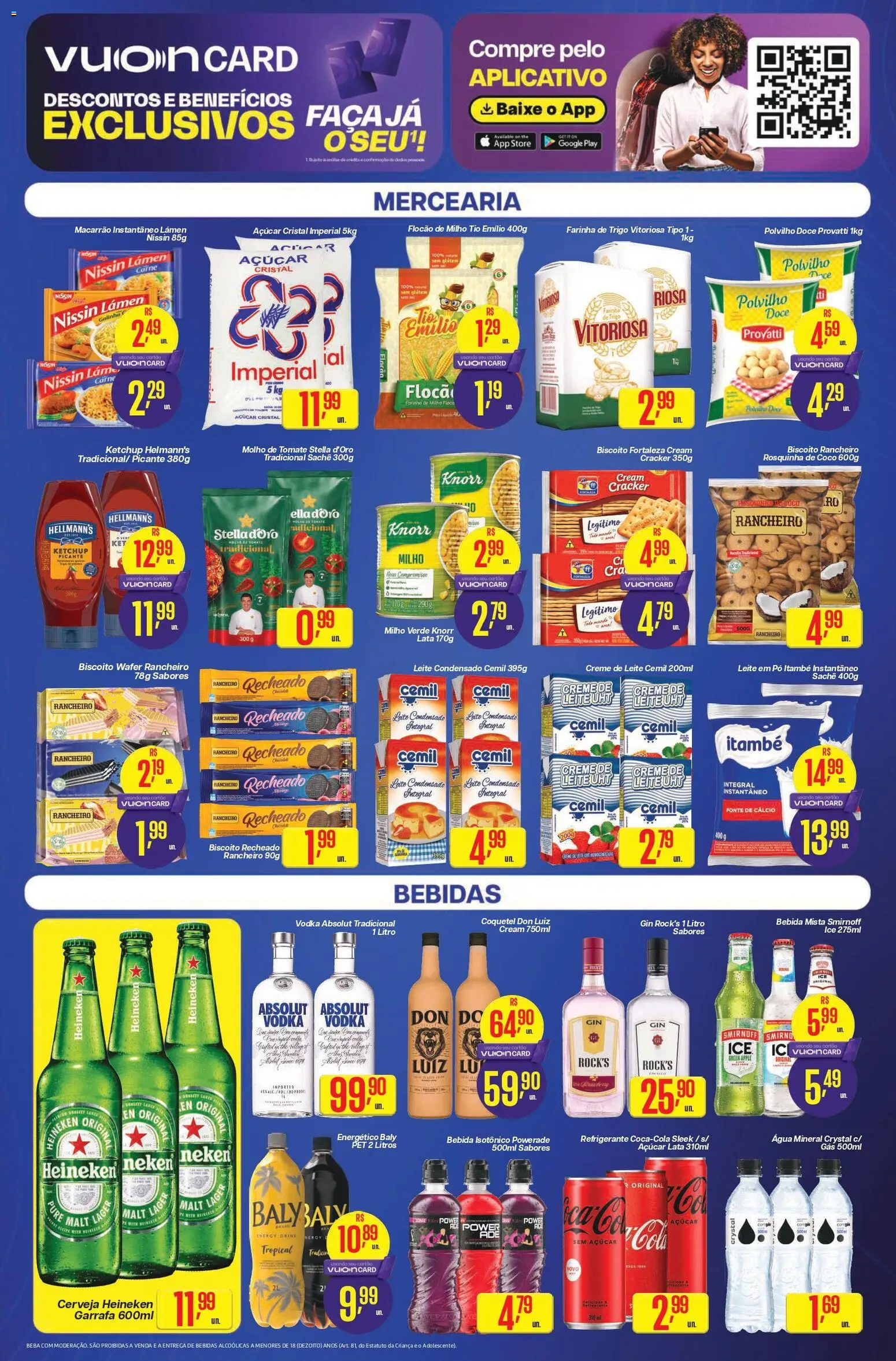 Comper Folheto - válido de 10.04.2026 | Página: 2 | Produtos: Macarrão, Açúcar, Creme de leite, Isotônico