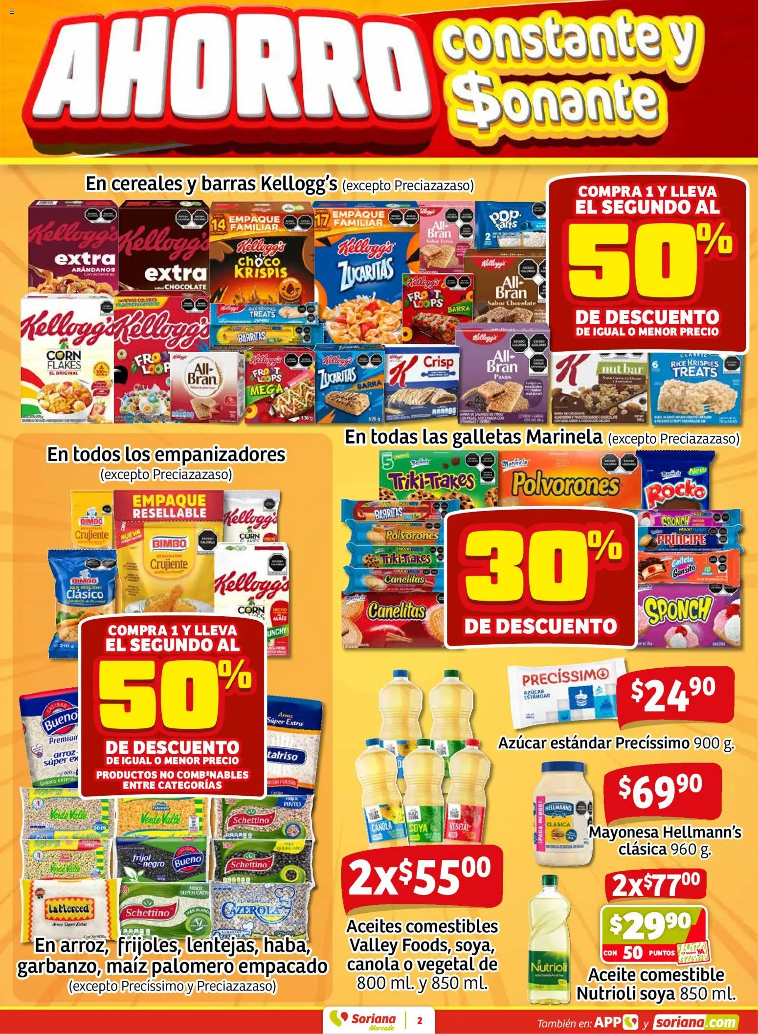 Nuevas ofertas de Soriana válidas en toda la República Mexicana desde el 05.03.2026. ¡Encuentra las mejores ofertas en Soriana Fin de Semana Mercado: Ver, Tab, Chis, Camp, Yuc y Q. Roo! | Página: 2 | Productos: Maíz, Fresa, Chocolate, Arándanos