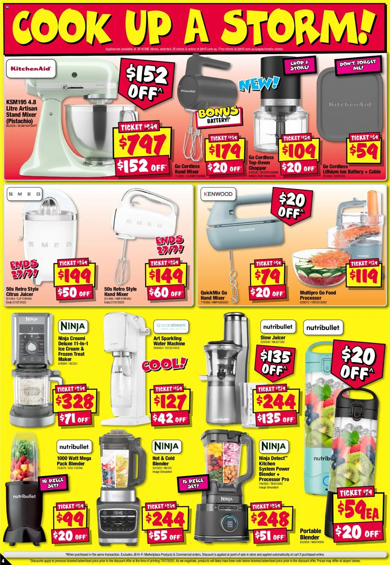JB Hi-Fi catalogue - valid from 17.07.2025 | Page: 4 | Products: Cart, Blender, Cable, Portable