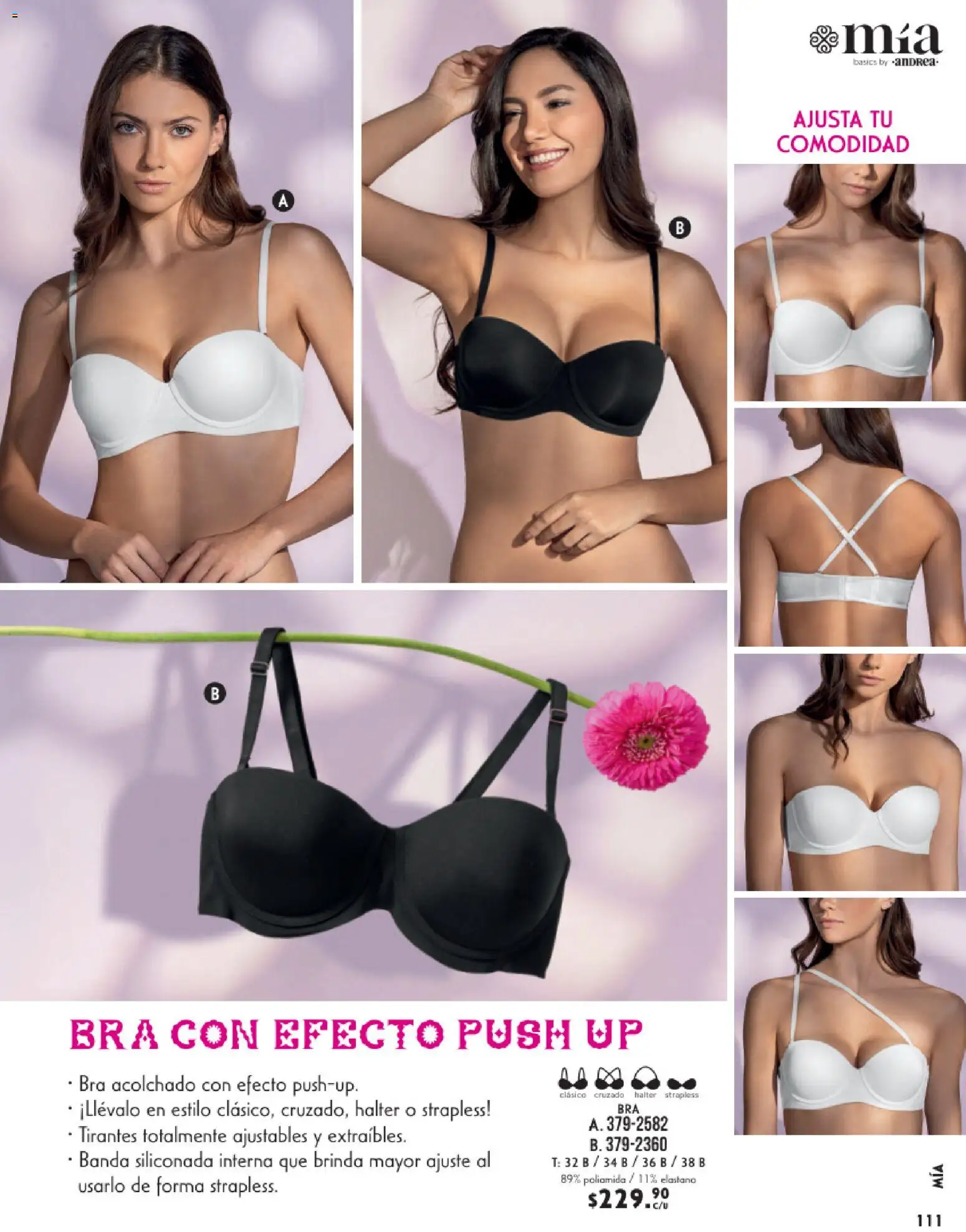 Nuevas ofertas de Andrea válidas en toda la República Mexicana desde el 25.01.2026. ¡Encuentra las mejores ofertas en Andrea catálogo Lencería & vestir interior! | Página: 7 | Productos: Tirantes, Acolchado