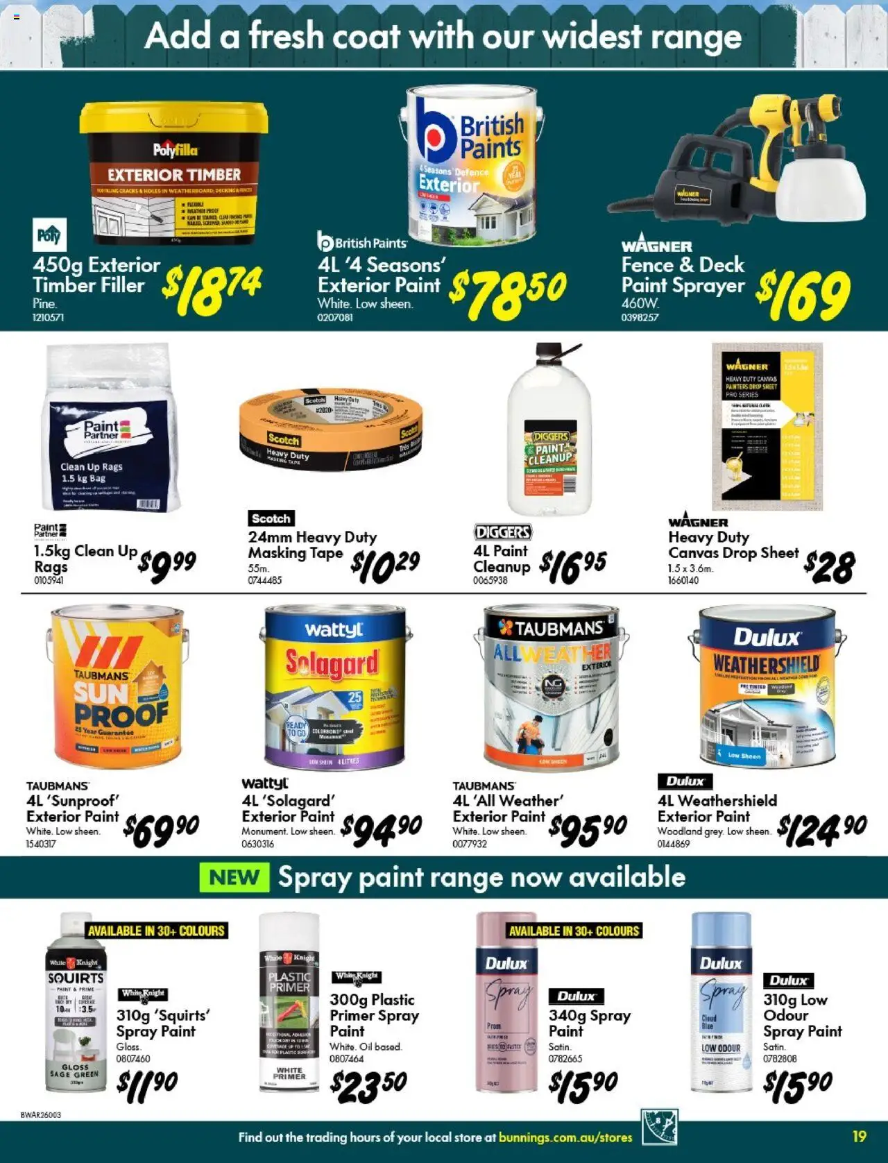 Bunnings Warehouse catalogue - valid from 10.09.2025 | Page: 19 | Products: Fence, Coat, Decking, Bag