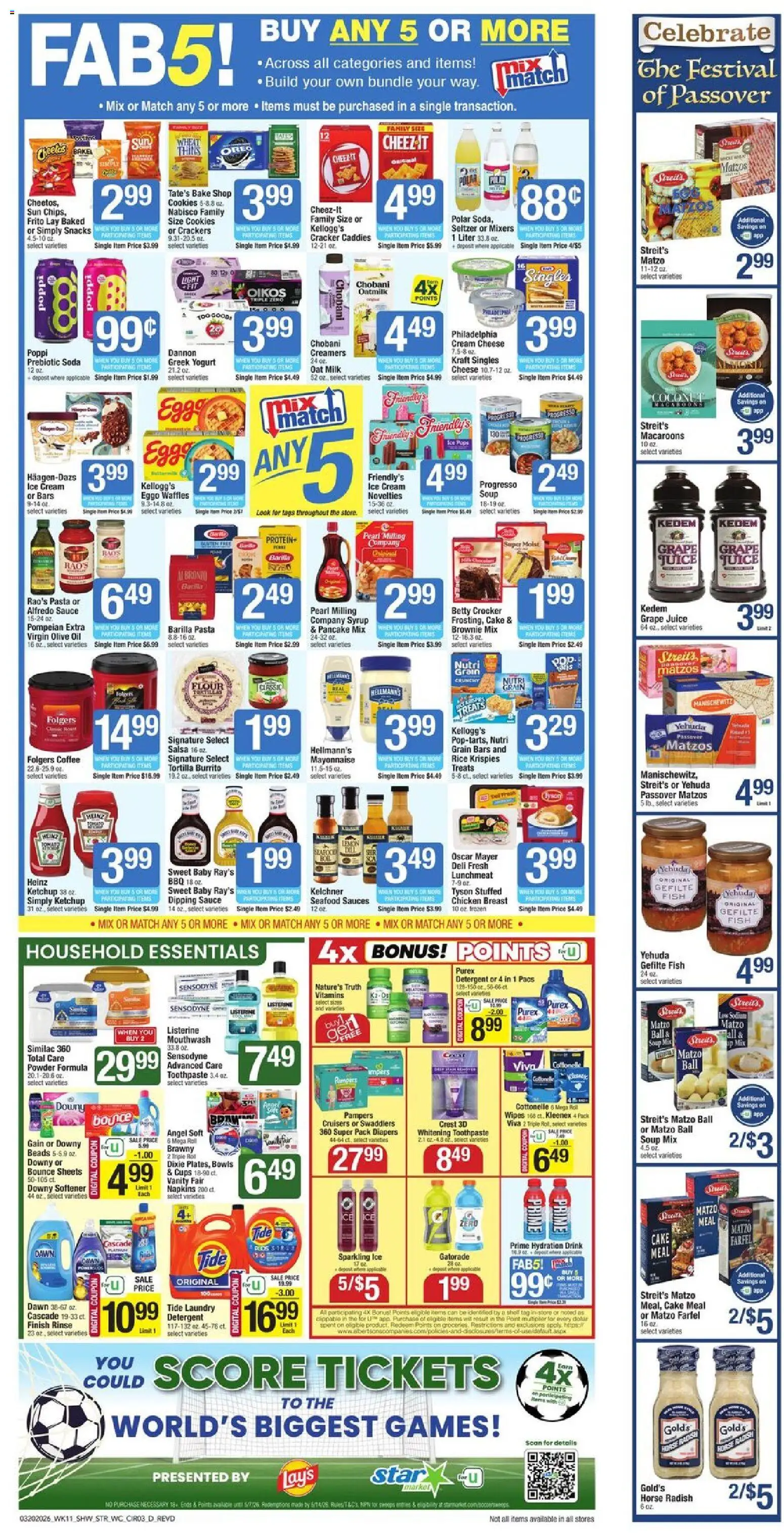 Star Market Weekly Ad - valid from 20.03.2026 | Page: 3 | Products: Milk, Toothpaste, Cream, Mayonnaise
