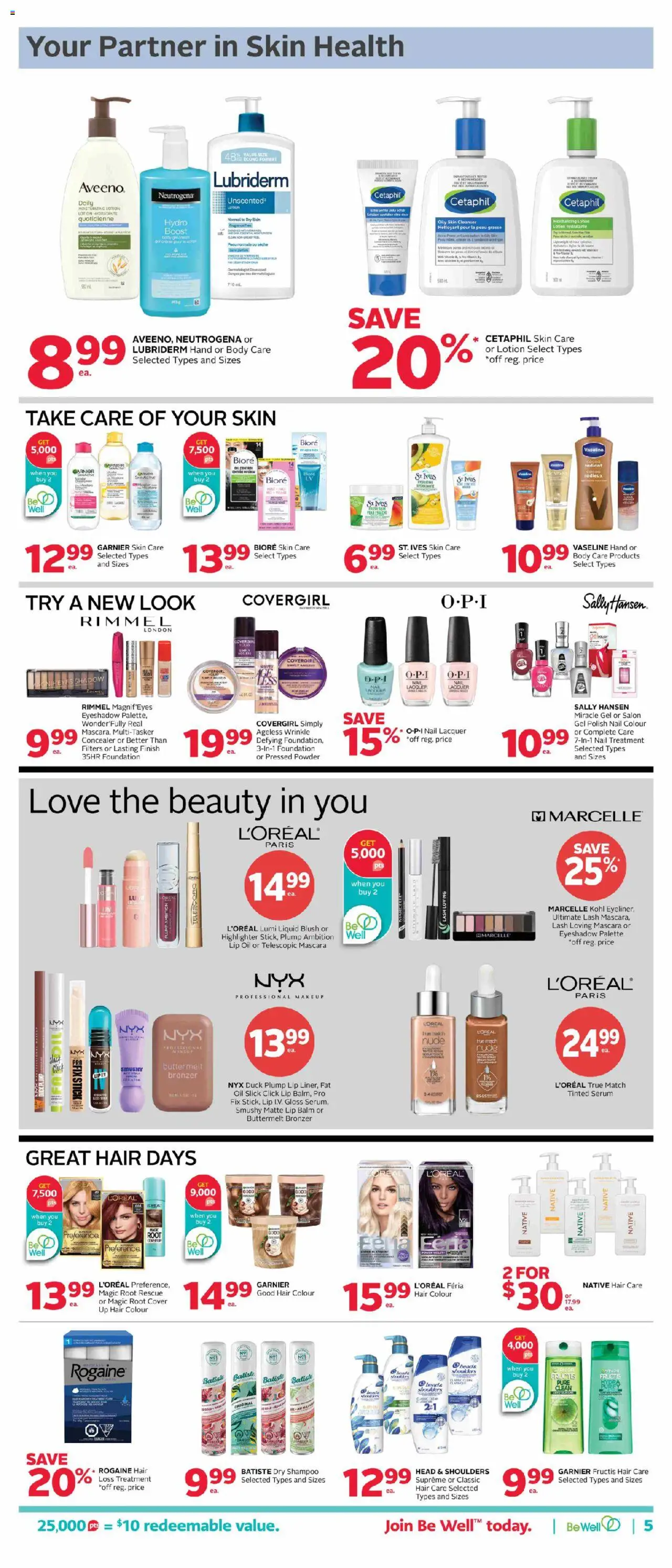 Rexall flyer valid from 10.10.2025 | Page: 12 | Products: Concealer, Powder, Highlighter, Mascara