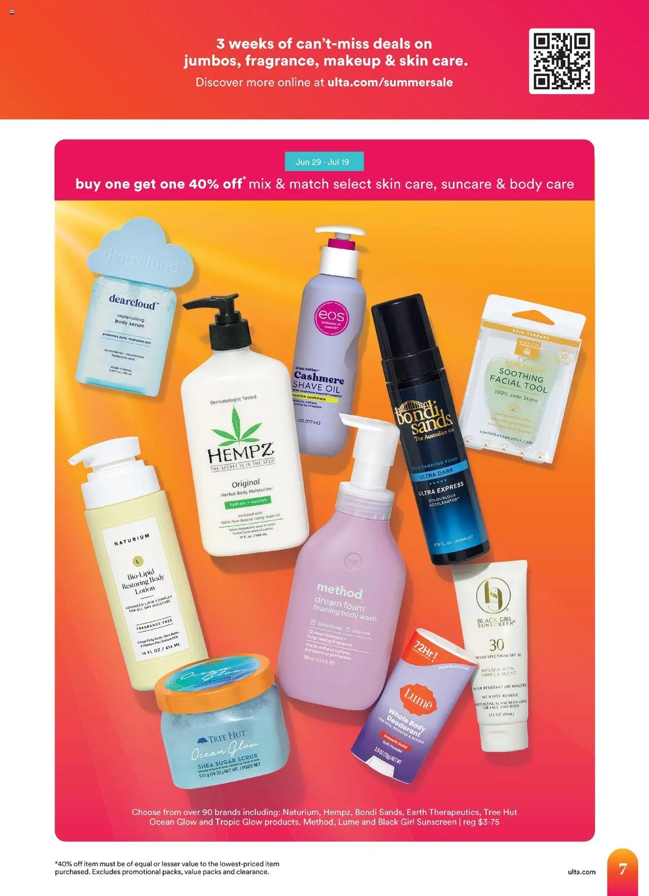 Ulta Beauty Weekly Ad - valid from 29.06.2025 | Page: 7 | Products: Fragrance, Oil, Water, Sugar