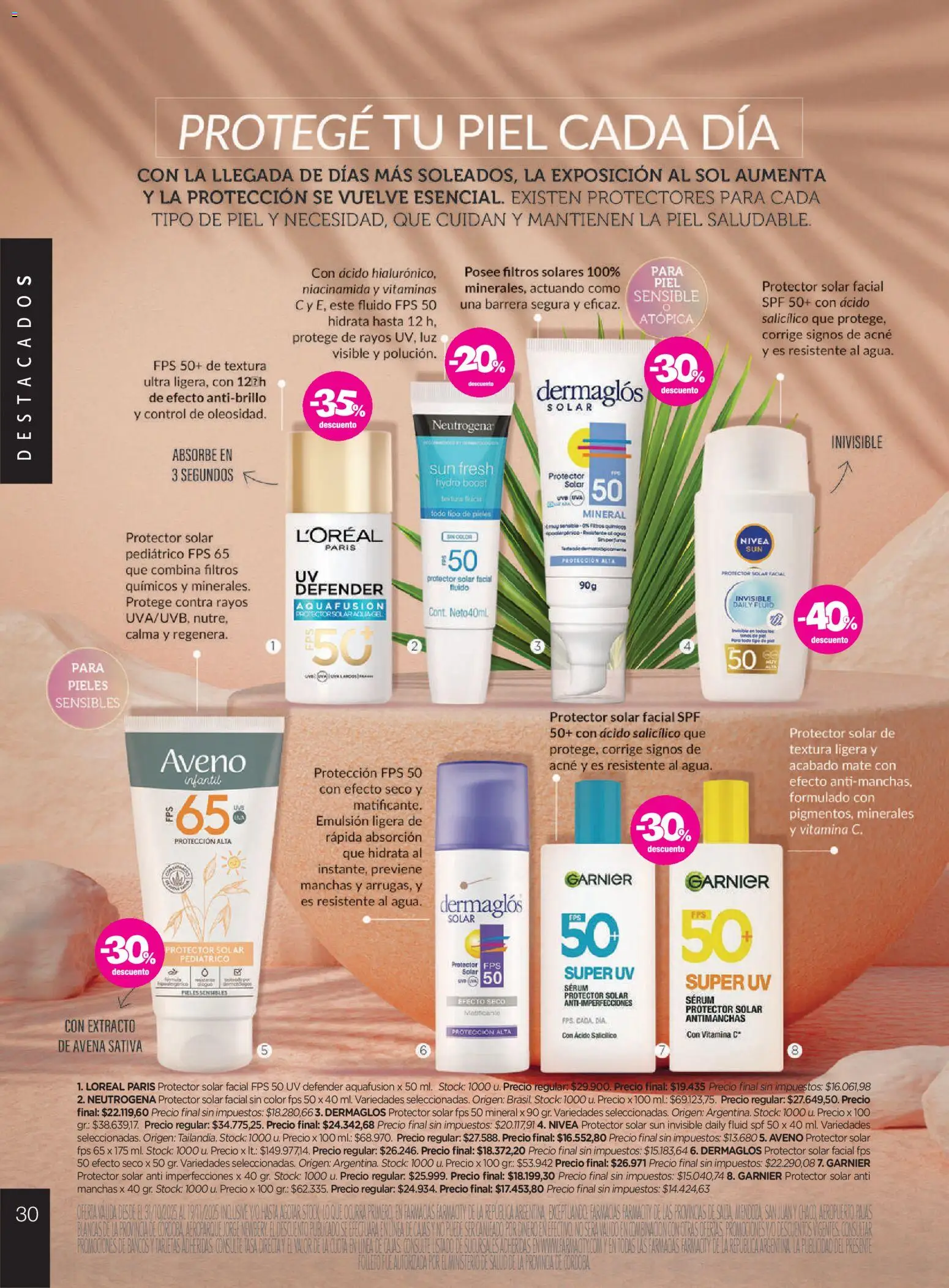 Farmacity catálogo │ válido desde el 30.10.2025 | Página: 30 | Productos: Vitaminas, Serum, Emulsión, Uva