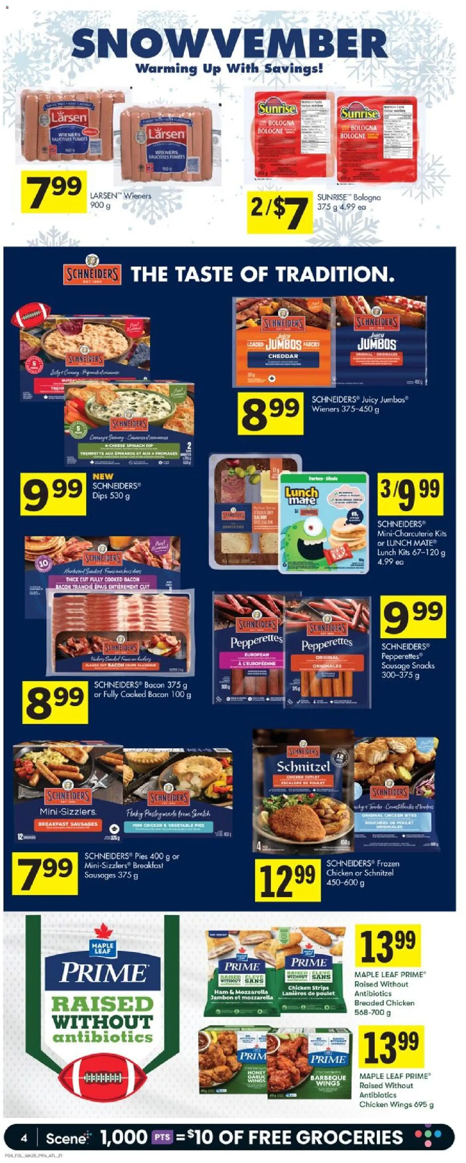 Foodland flyer valid from 06.11.2025 | Page: 5 | Products: Chicken wings, Turkey, Ham, Chicken