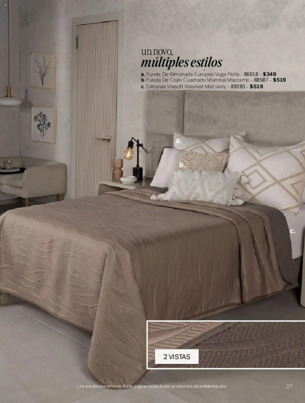 Nuevas ofertas de Vianney válidas en toda la República Mexicana desde el 07.03.2025. ¡Encuentra las mejores ofertas en Vianney catálogo Primavera! | Página: 29 | Productos: Funda, Funda de almohada, Almohada, Sabanas