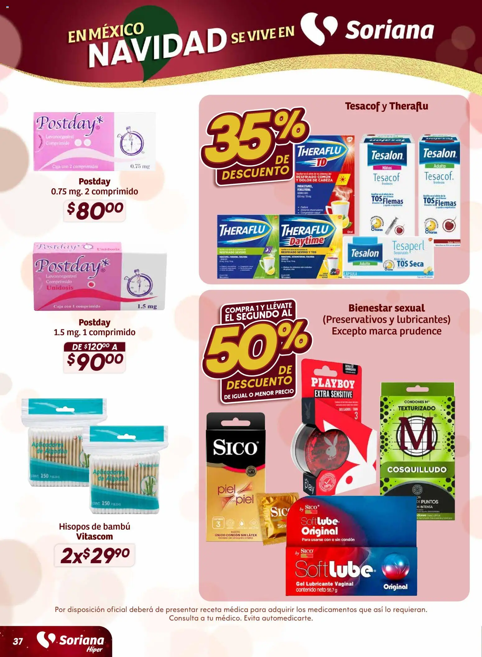 Nuevas ofertas de Soriana válidas en toda la República Mexicana desde el 27.11.2025. ¡Encuentra las mejores ofertas en Soriana - Preciazazaso Híper: Frontera Chia, Q. Roo! | Página: 38 | Productos: Preservativos