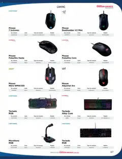 Nuevas ofertas de Office Depot válidas en toda la República Mexicana desde el 09.01.2025. ¡Encuentra las mejores ofertas en Office Depot catálogo 2025! | Página: 329 | Productos: Mouse, Micrófono, Teclado